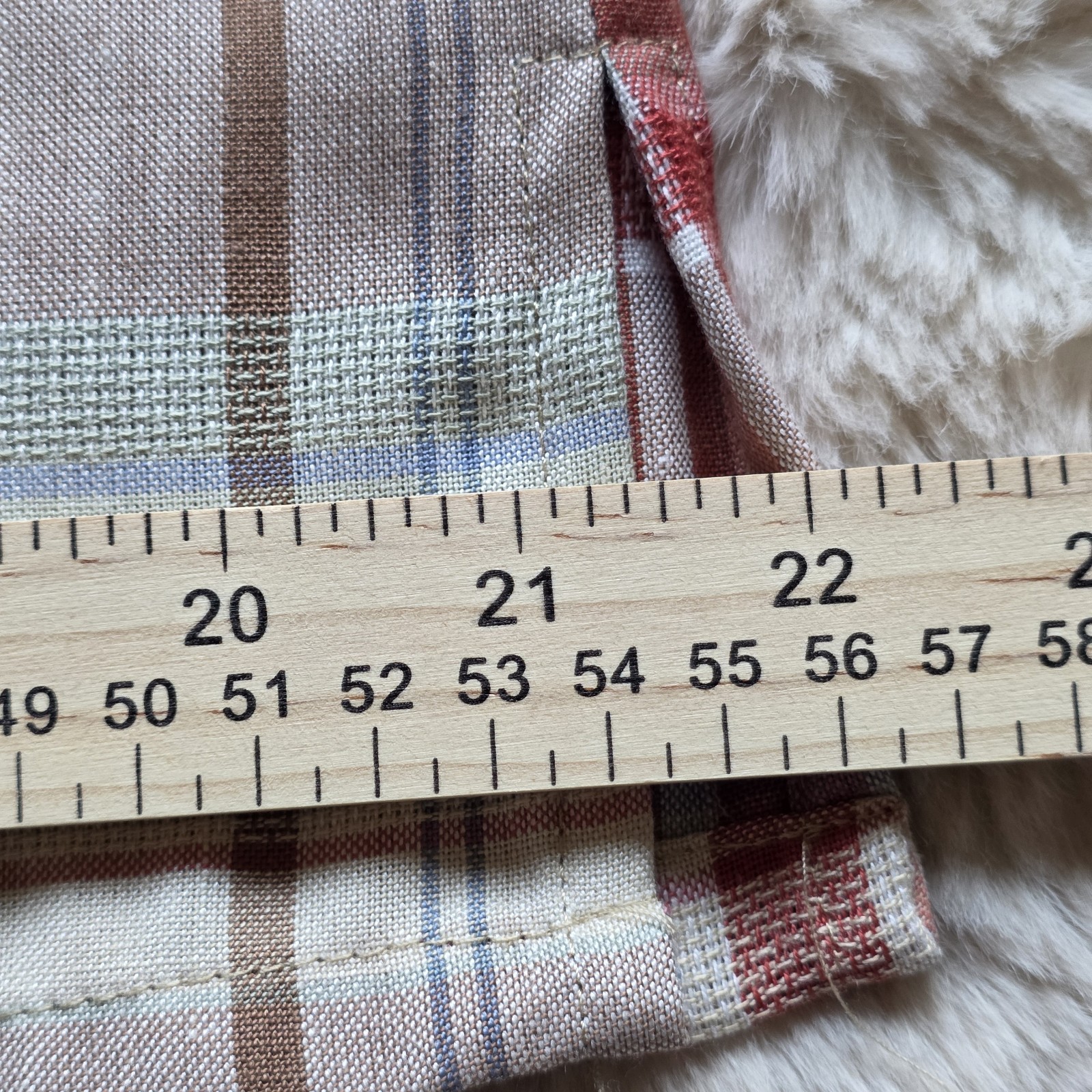 Vintage 90s Koret Plaid 2 Piece Matching Set Women Blouse Culotte Shorts Country