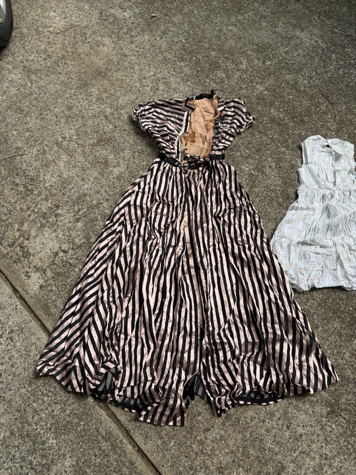 Vintage 40s 50s Dress Lot Rayon Silk Party Dress Mid Century Rockabilly