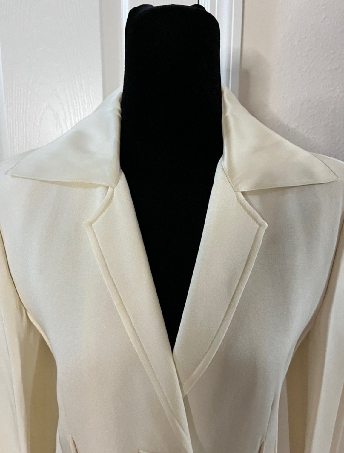Vintage GENNY Ivory Jacket Dress, Made In Italy, Signed