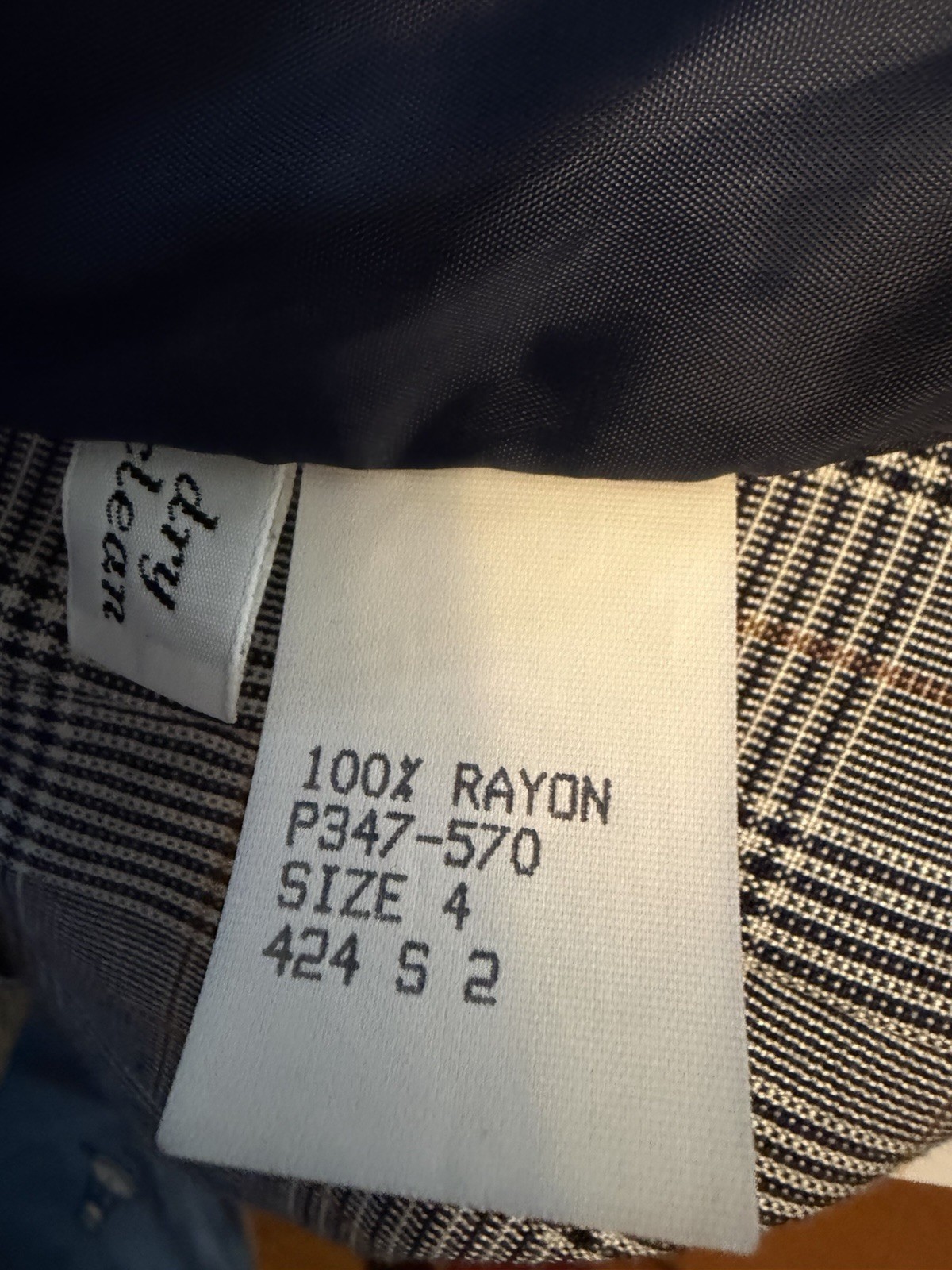 Vintage 80&rsquo;s Pendleton Oregon Rayon Plaid Suit Pleated Accordion Skirt Size S 26