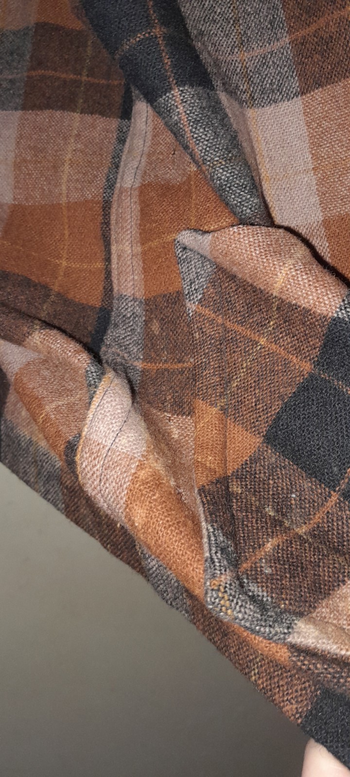 Vtg 40s 50s Brown Rust Wool USA Pendleton Plaid Womens Chore 49er Work Jacket XL