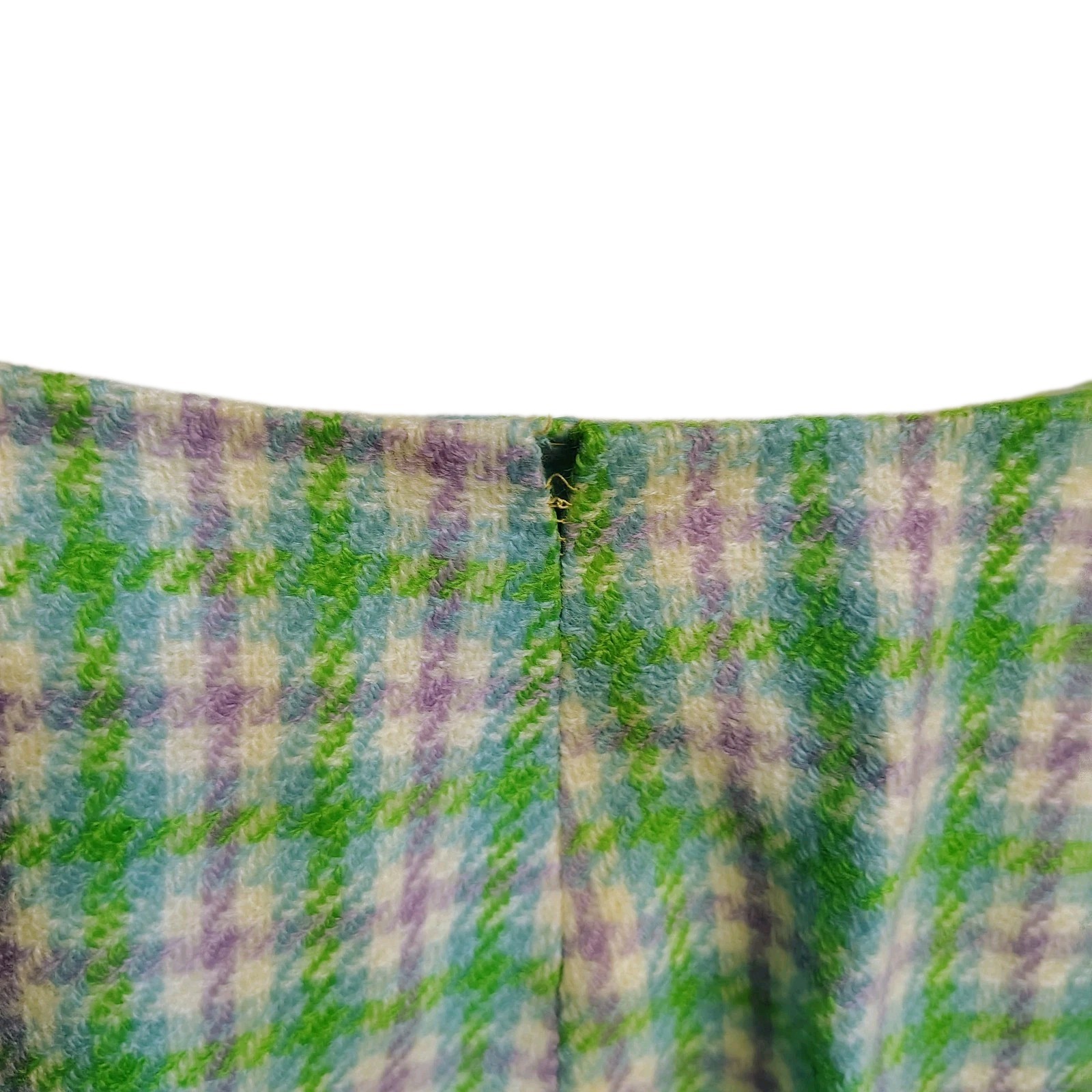 Vtg LOT OF 6 1960s 70s Wool Plaid Mini Skirts Dress Handmade Preppy School Girl