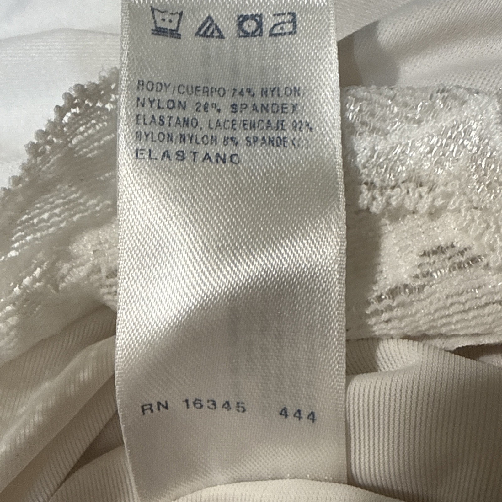 Vintage Vassarette Half Slip Size 18 Nylon 2 rows of Cotton Eyelet Ivory Trim