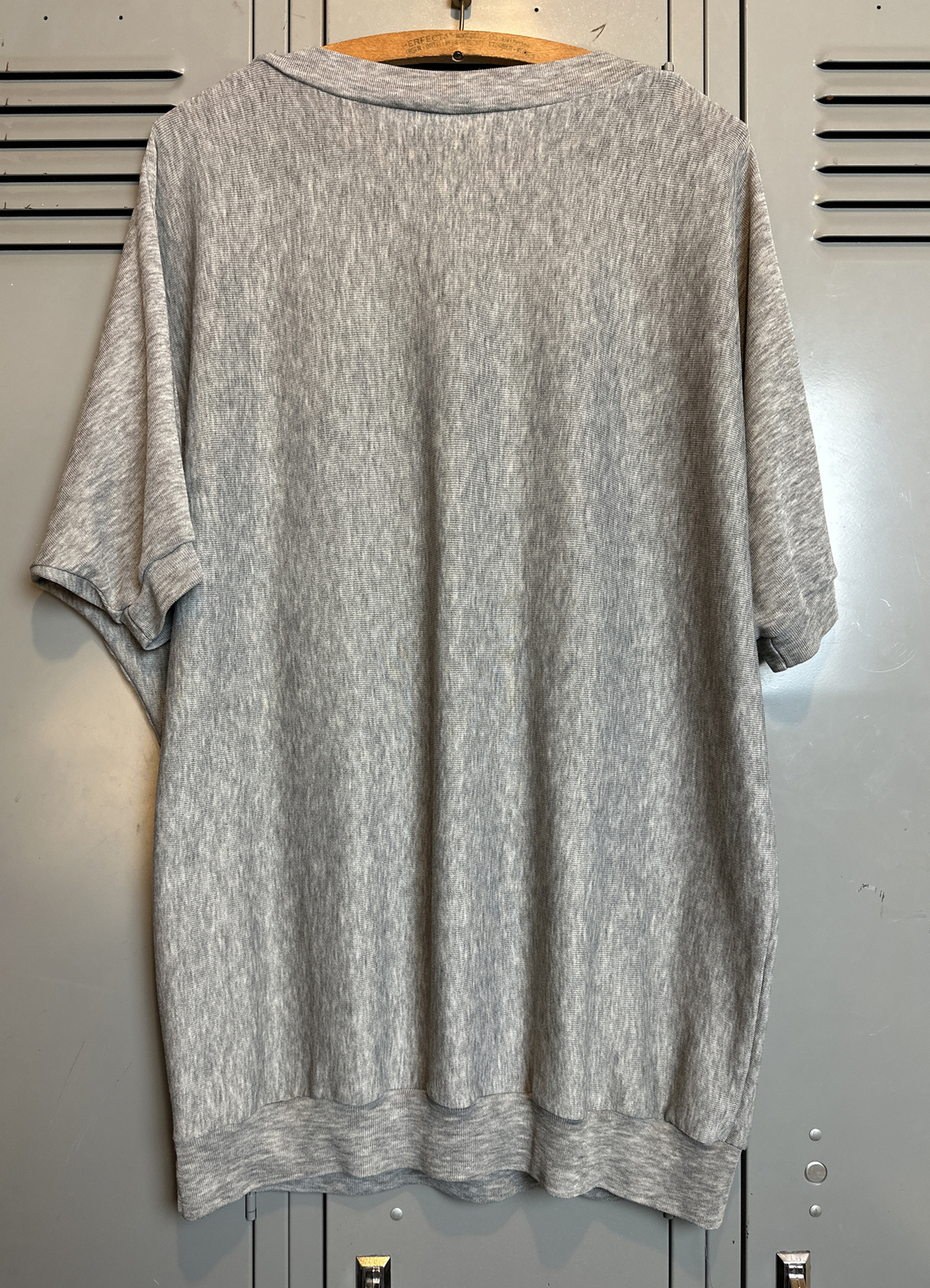 VTG 80s Pullover Lightweight Shirt Gray XL Painted Flowers T-Shirt Sweatshirt