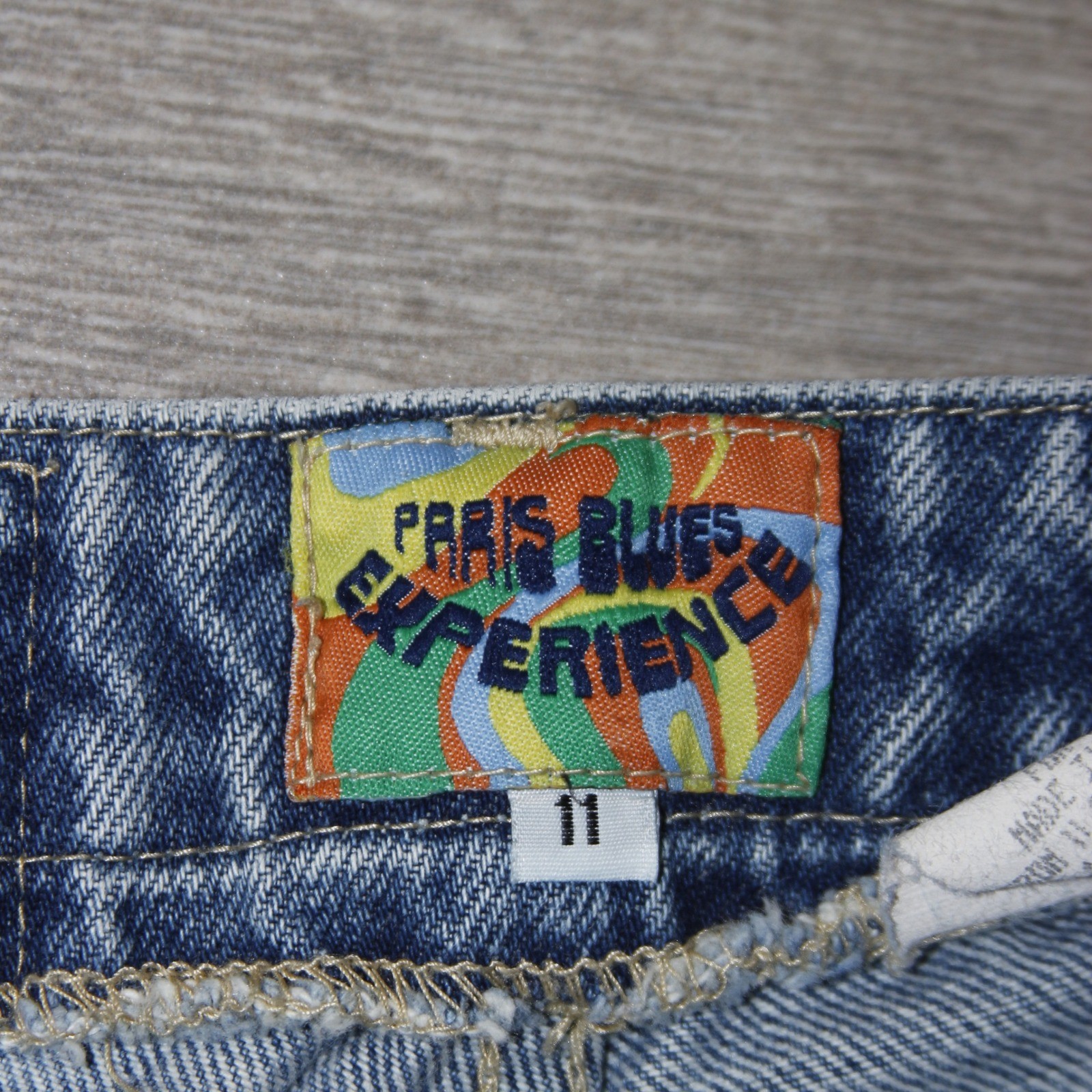Vintage Paris Blues Experience Jeans Womens 11 Blue Flare Leg Denim Y2K 2388H