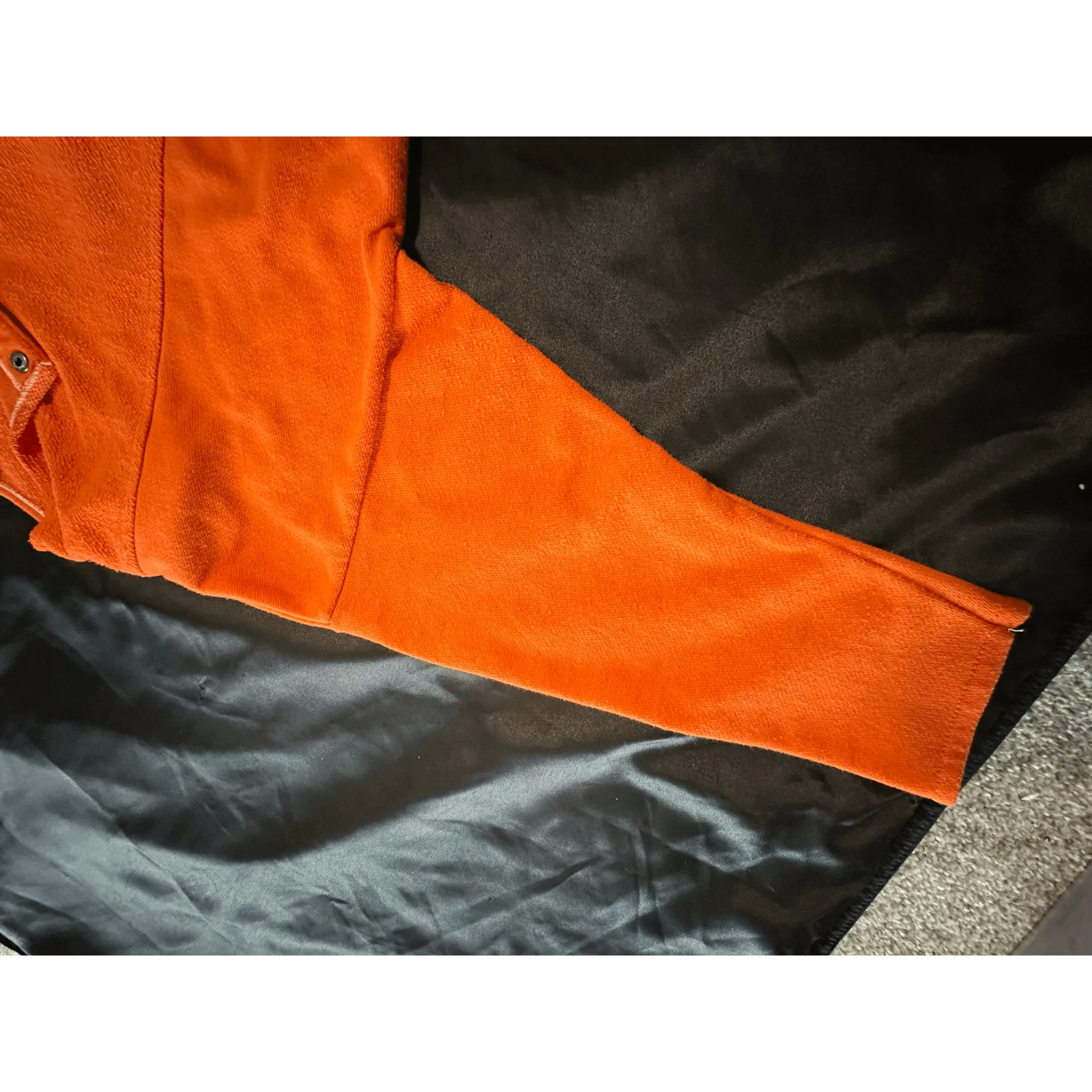 Gloria Womens Y2K Terry Pullover Top Shirt Orange Snap Henley Pockets 23&Prime; PT