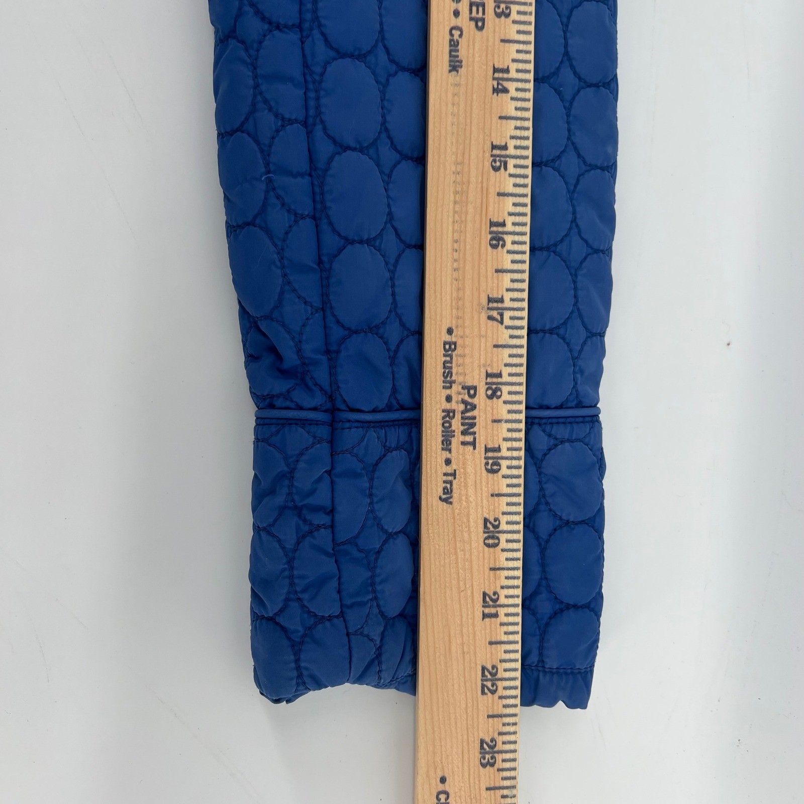 Rafaella Petite Medium Blue Quilted Jacket Snap Front Lightweight Women PM