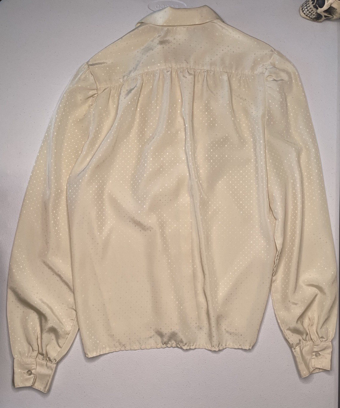 Vintage Miller Stockman Women’s Polka Dot Blouse Sz. 13 / 14 Made In USA