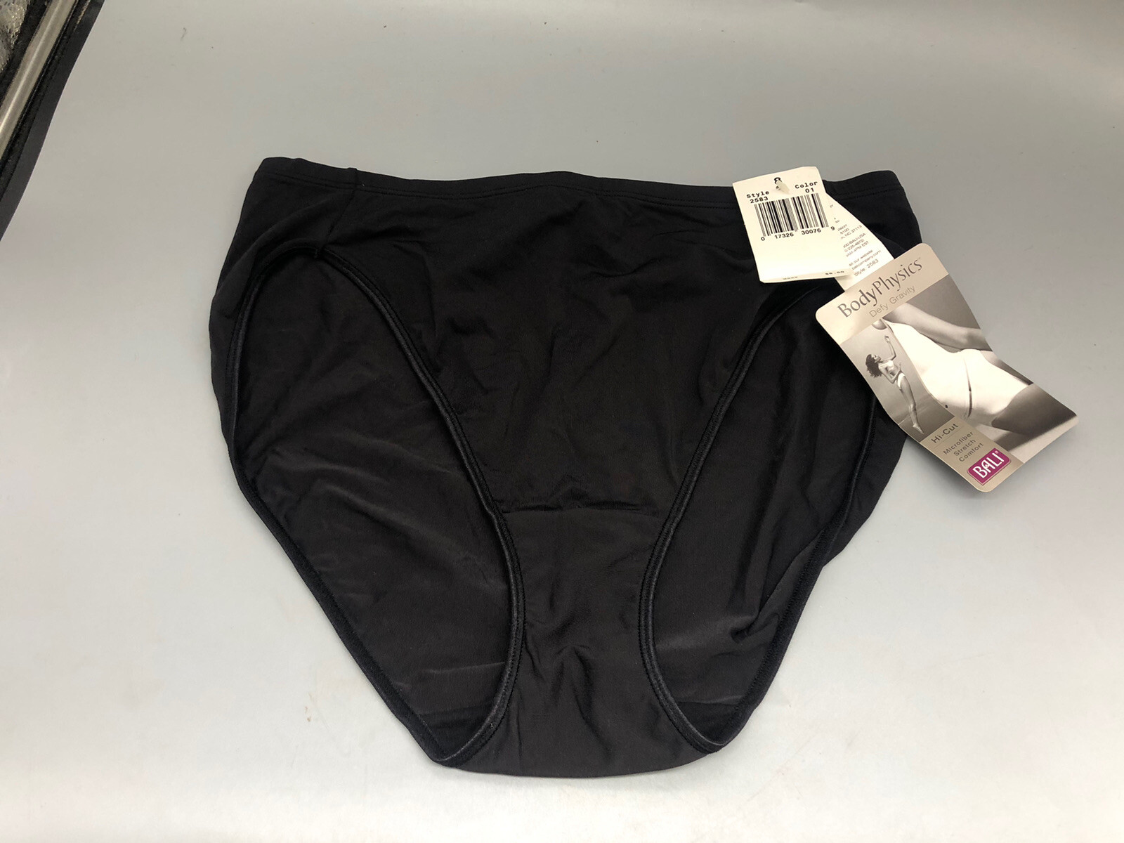 Vintage Bali Body Physics Hi-Cut Microfiber Stretch Comfort Panty/Brief Sz 8 NWT