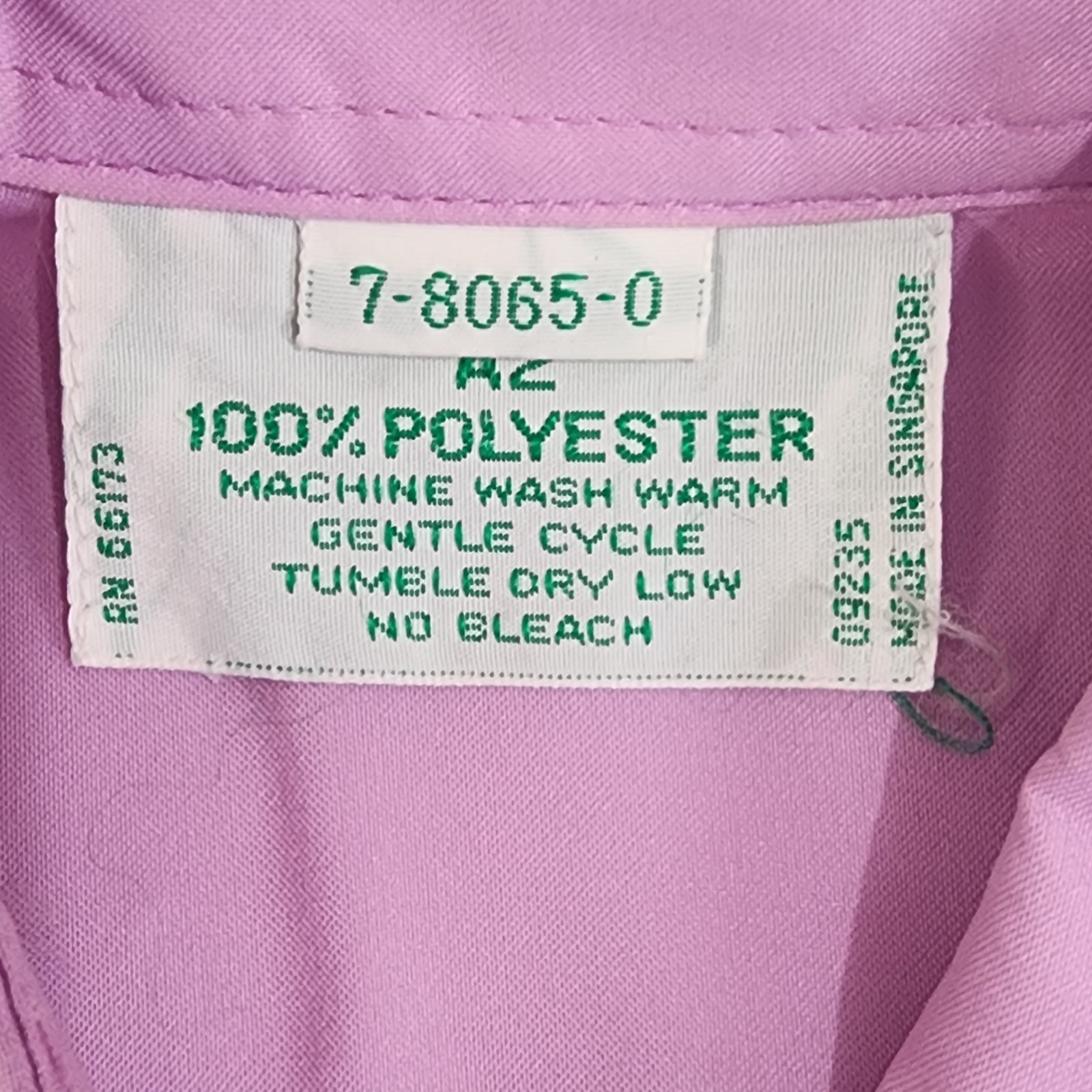 Vintage M Lilac Purple Ruffle Button Blouse Cut Out Flowers #1462