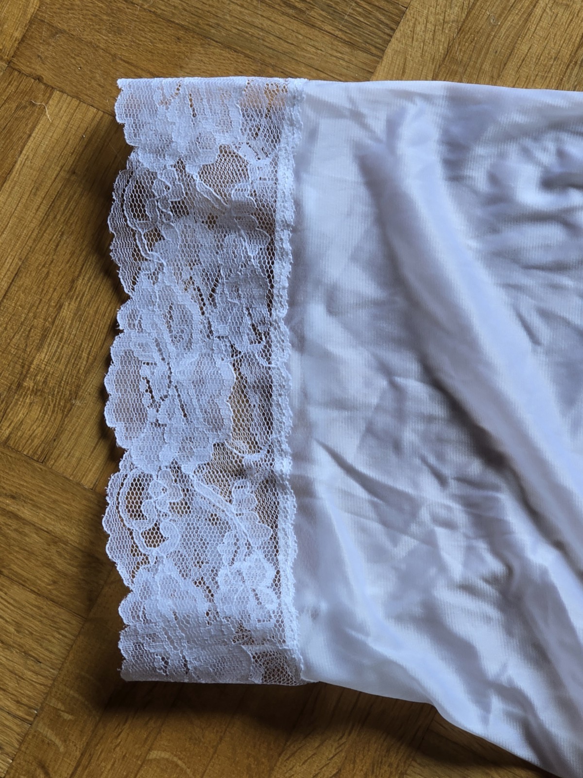 GABY Princess Nylon Chemise, Dressing Gown, Size 44-46, White, NEW * VINTAGE