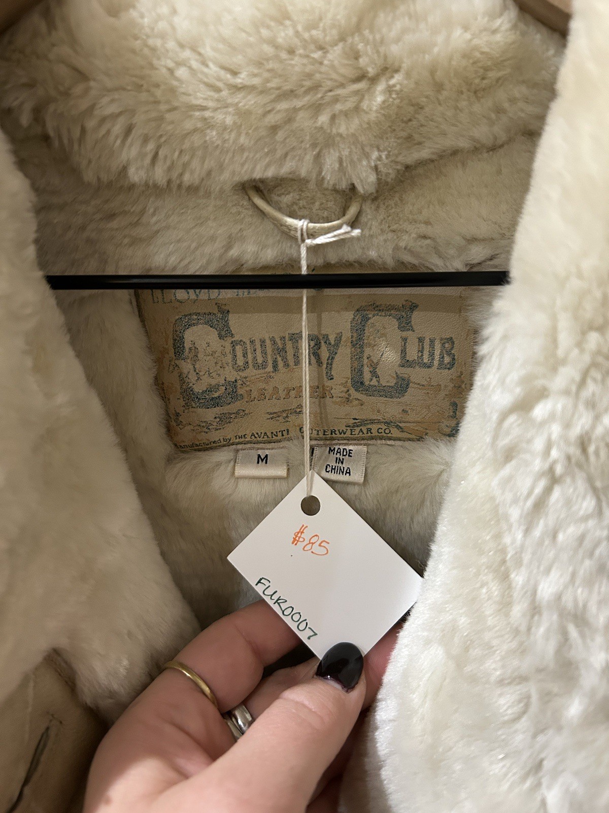 Size Medium Country Club Leather Jacket