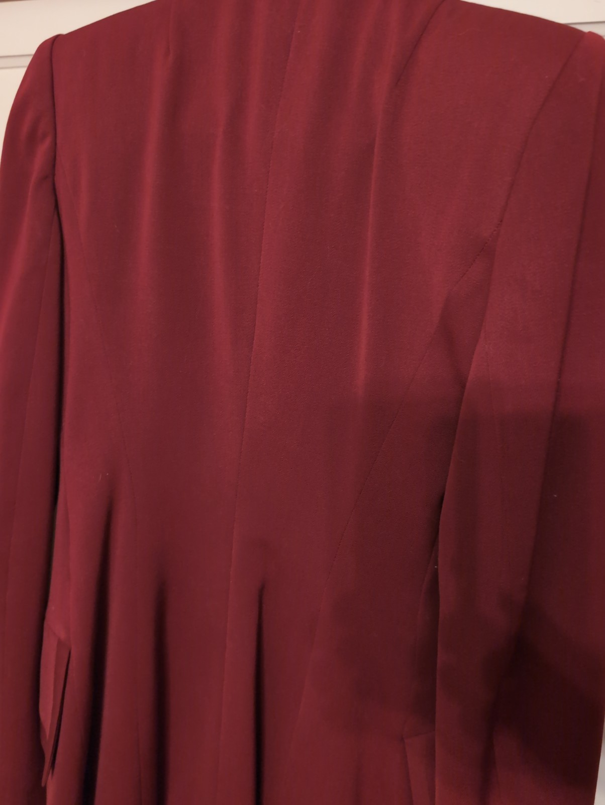 1940s Rummel Abbate California Custom Burgundy Gab Skirt Suit Vintage Wool