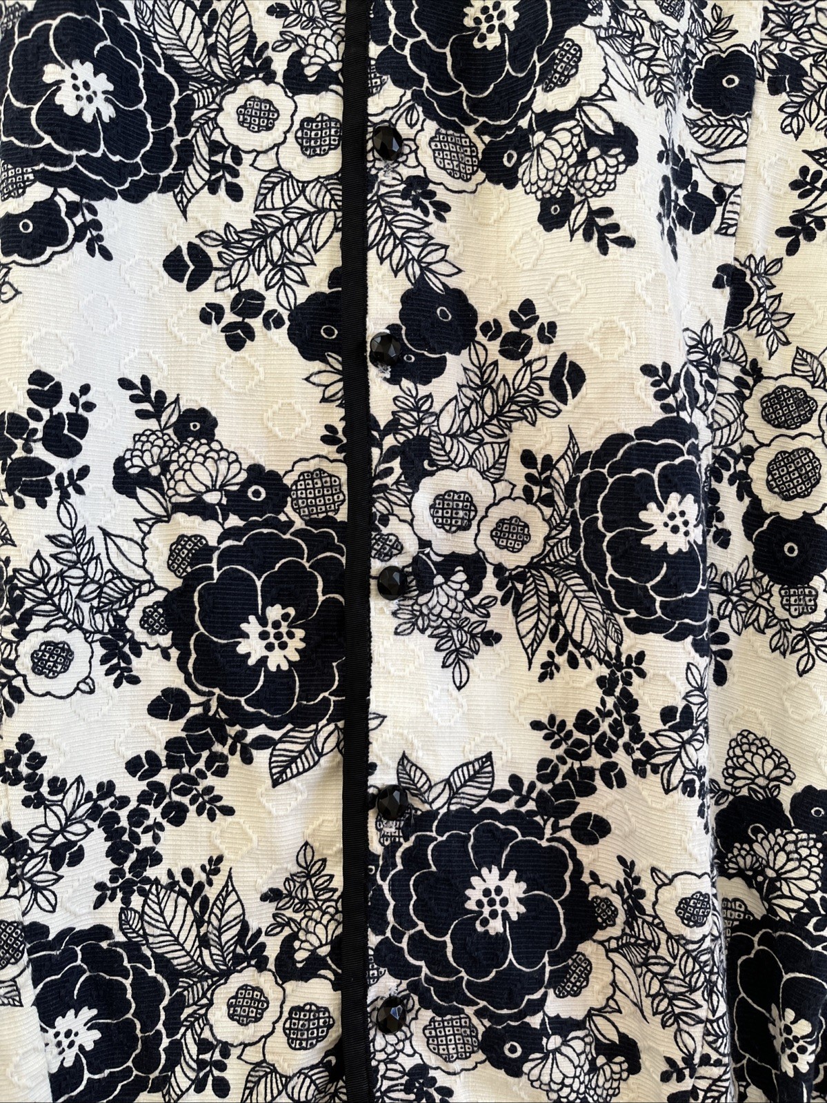 Vintage Lane Bryant Tall Shop Button Front Floral Print Maxi Skirt-Size 18