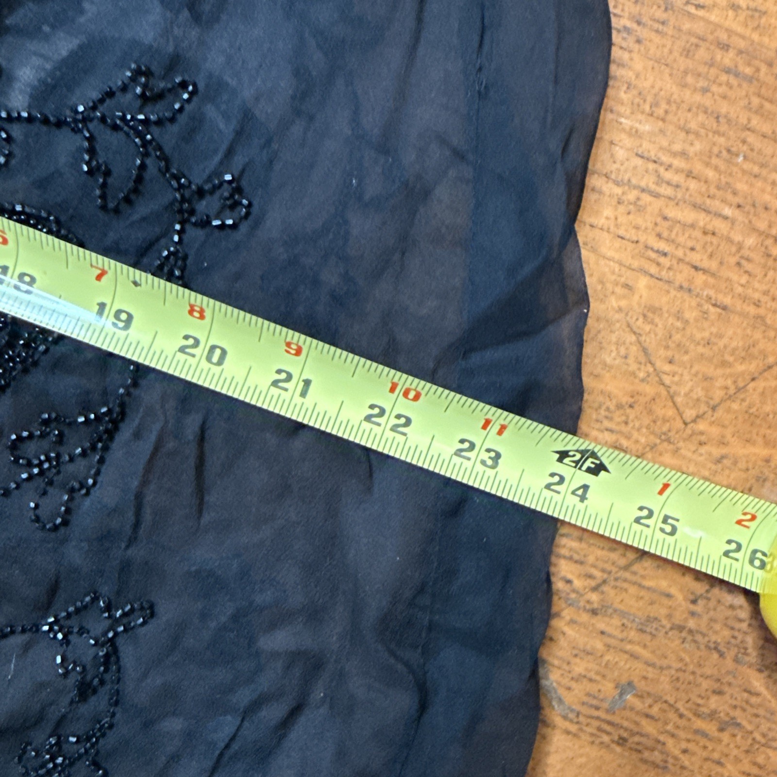 Antique 1920s Beaded Silk Chiffon Flapper Dress – Authentic Art Deco Tabard