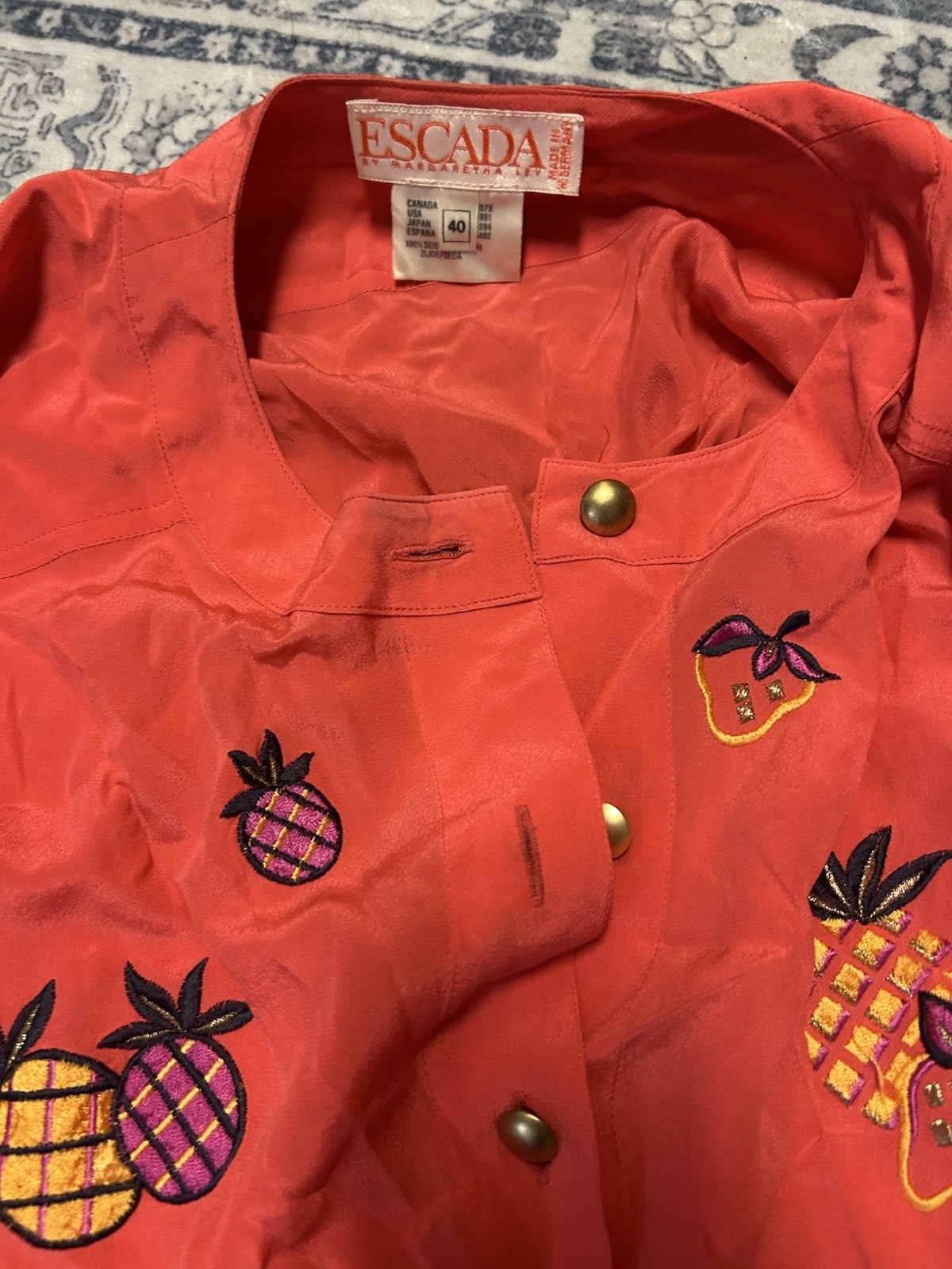 Escada Vintage Blouse Size 40