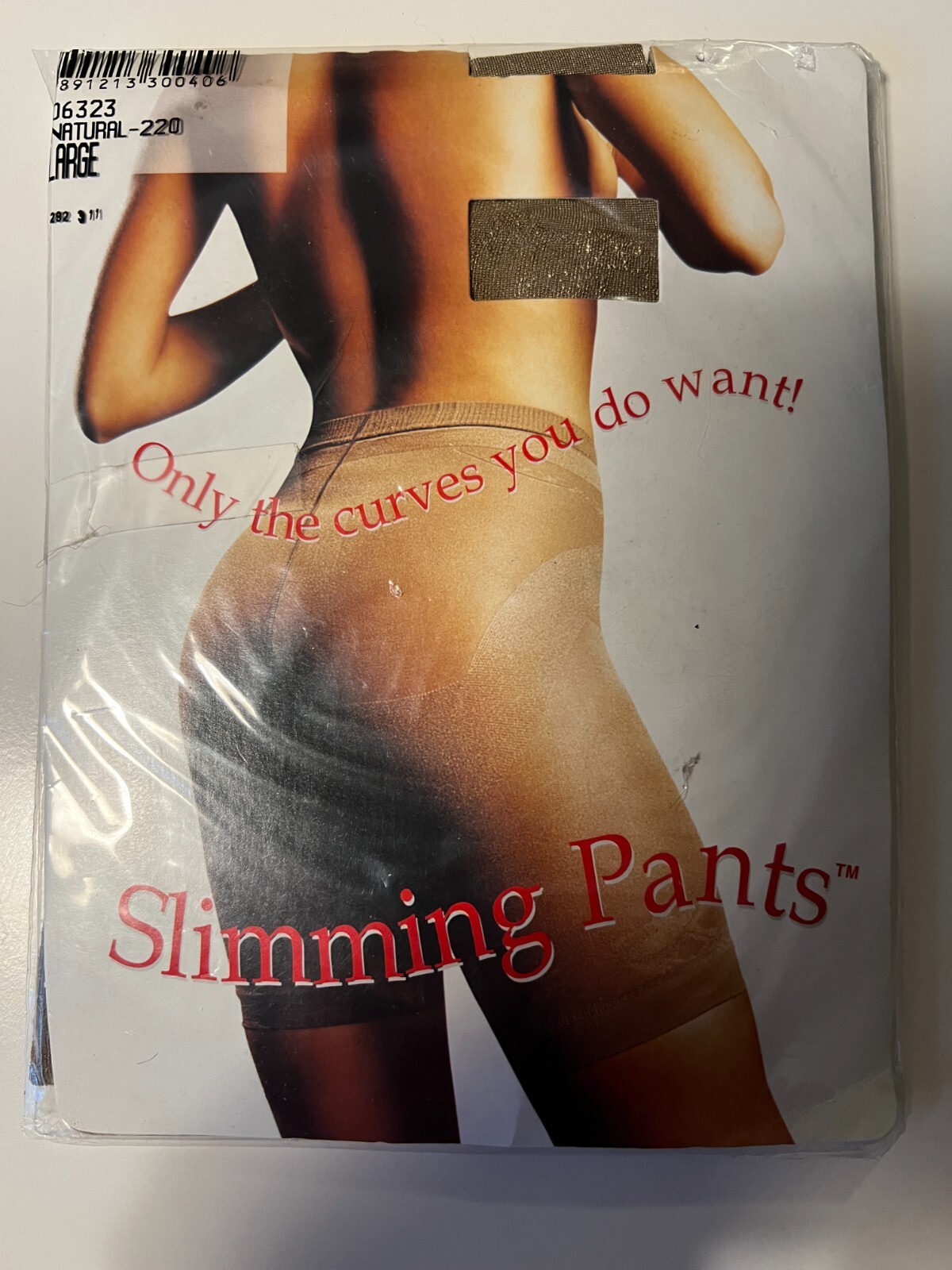 Slimming Pants Vintage Pantyhose Large (US Size 14-16) Natural Tummy Lift Brazil