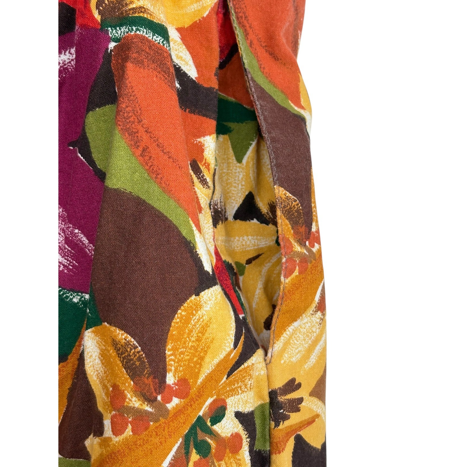 Requirements Vintage Shorts Multicolor Tropical Floral 100% Cotton Large