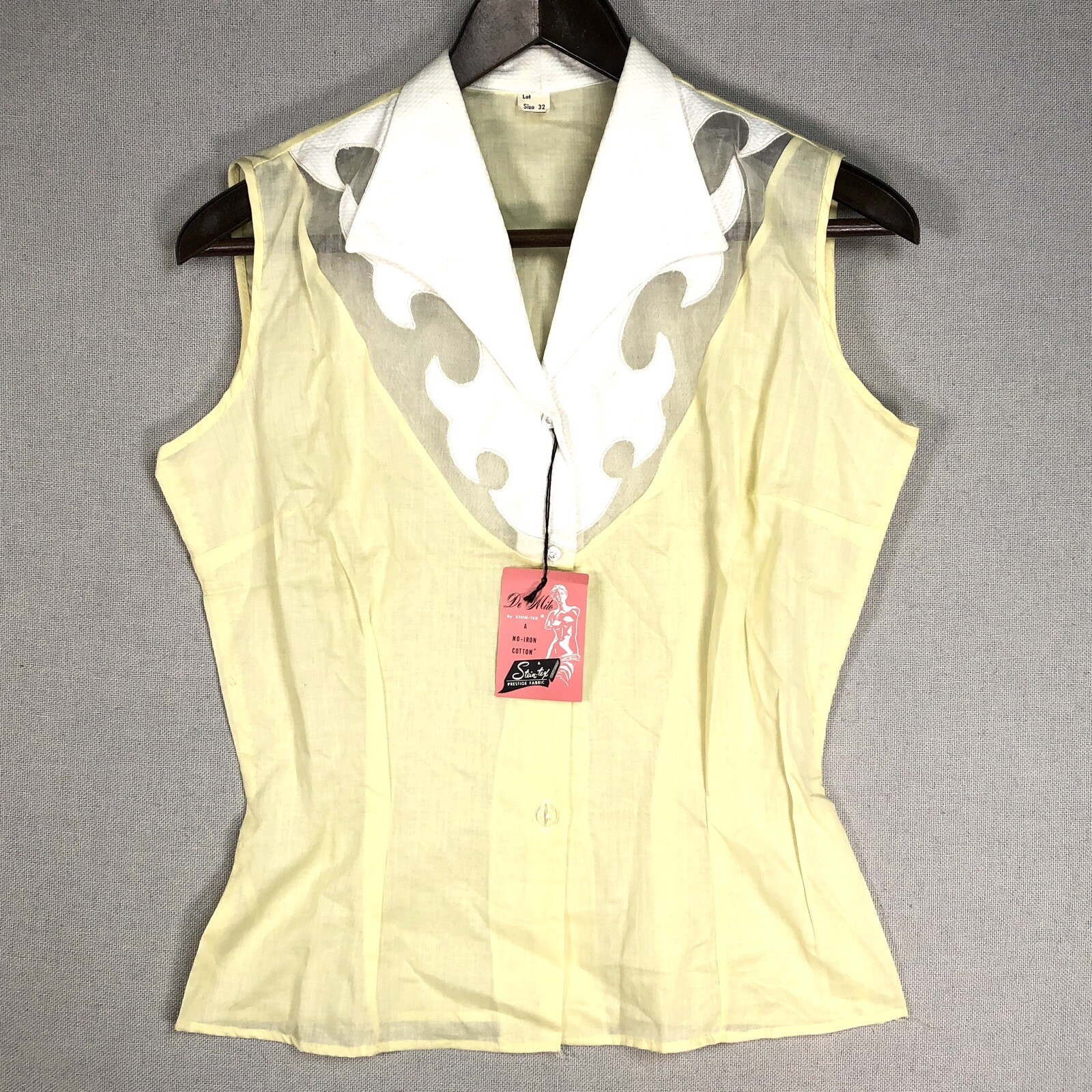 VINTAGE 50s 60s NOS Rockabilly Vest Size Small De Milo Stein-Tex New Womens J23