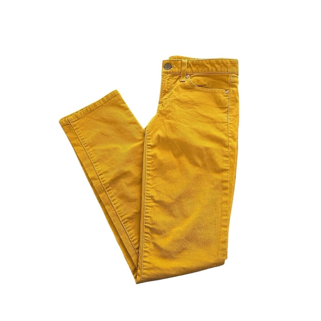 GAP 1969 Mustard Yellow Corduroy Low Raise Straight Leg Pants