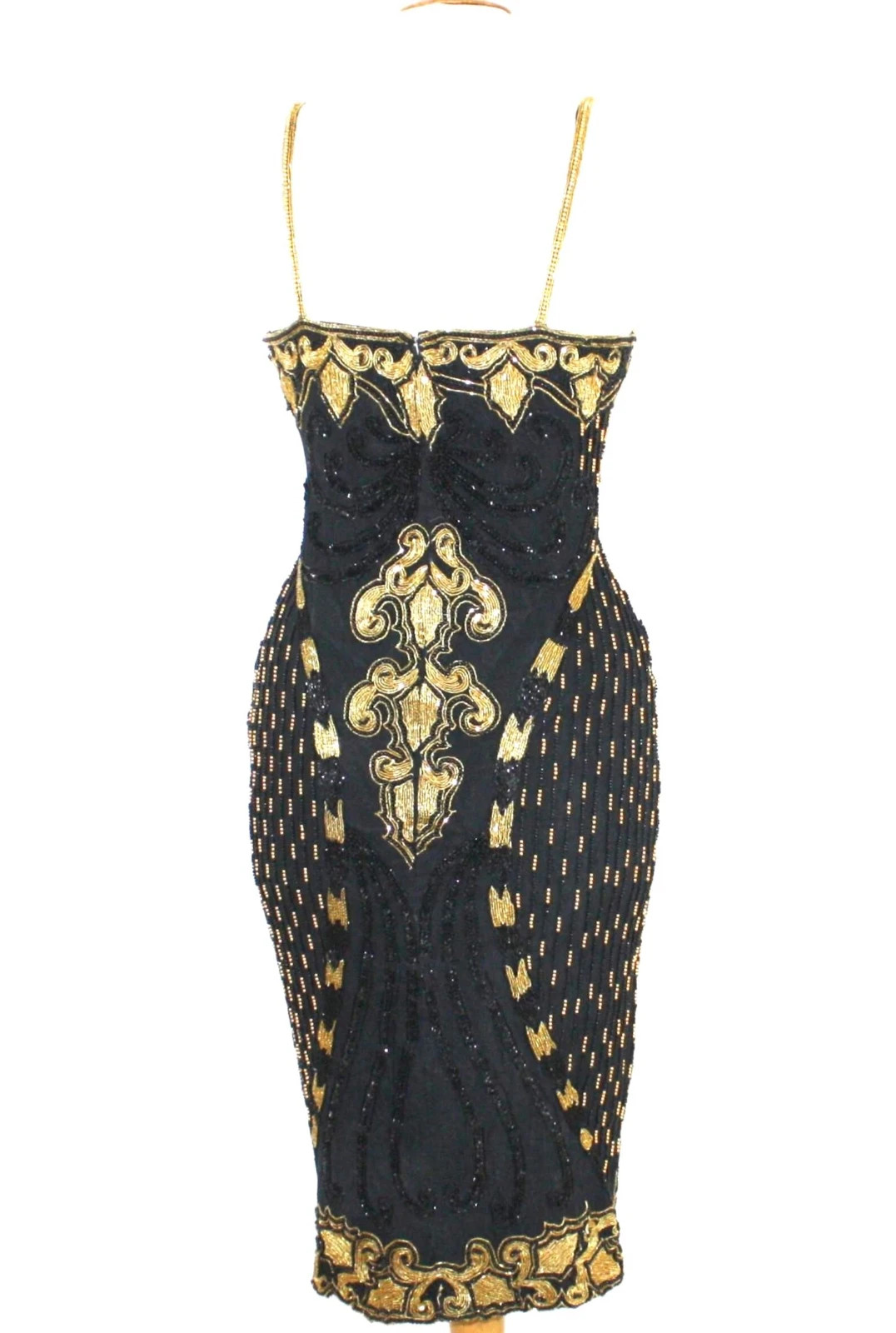 JASDEE Vintage Beaded Dress Hand Work On Silk Style 3011L