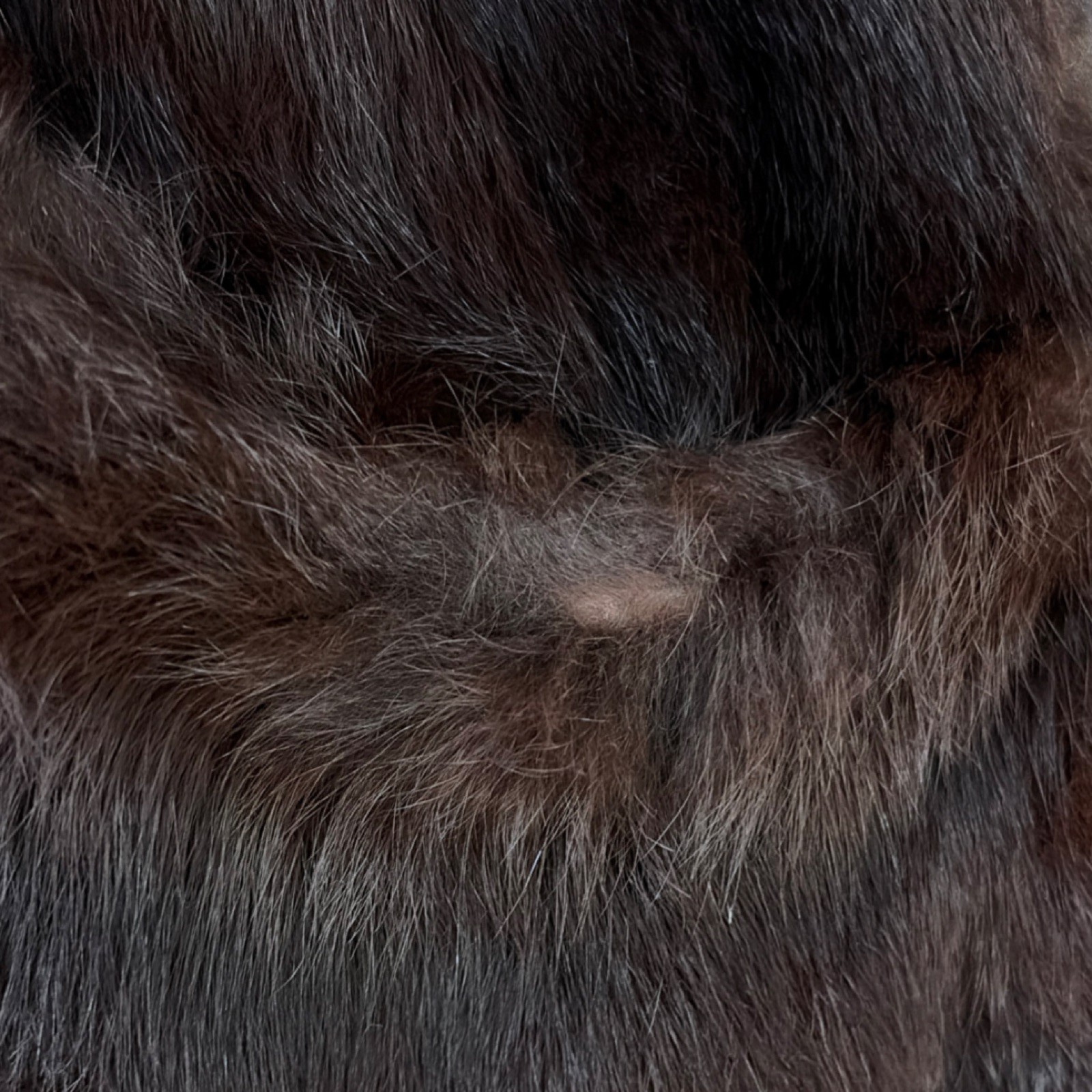 Leous Buffalo Fur Coat Vintage Regular Size Stylish Brown Fur Outerwear Classic