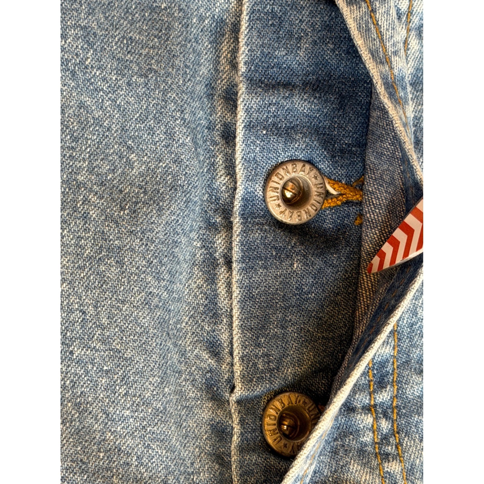 Unionbay Vintage 90s Cinch Back High Rise Wide Leg Denim Jeans Blue 26W