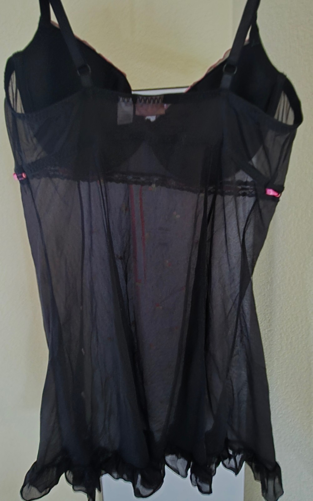 Enchanted Brand Vintage Y2K Plus Size Black & Pink Lingerie 22/24 Beautiful!