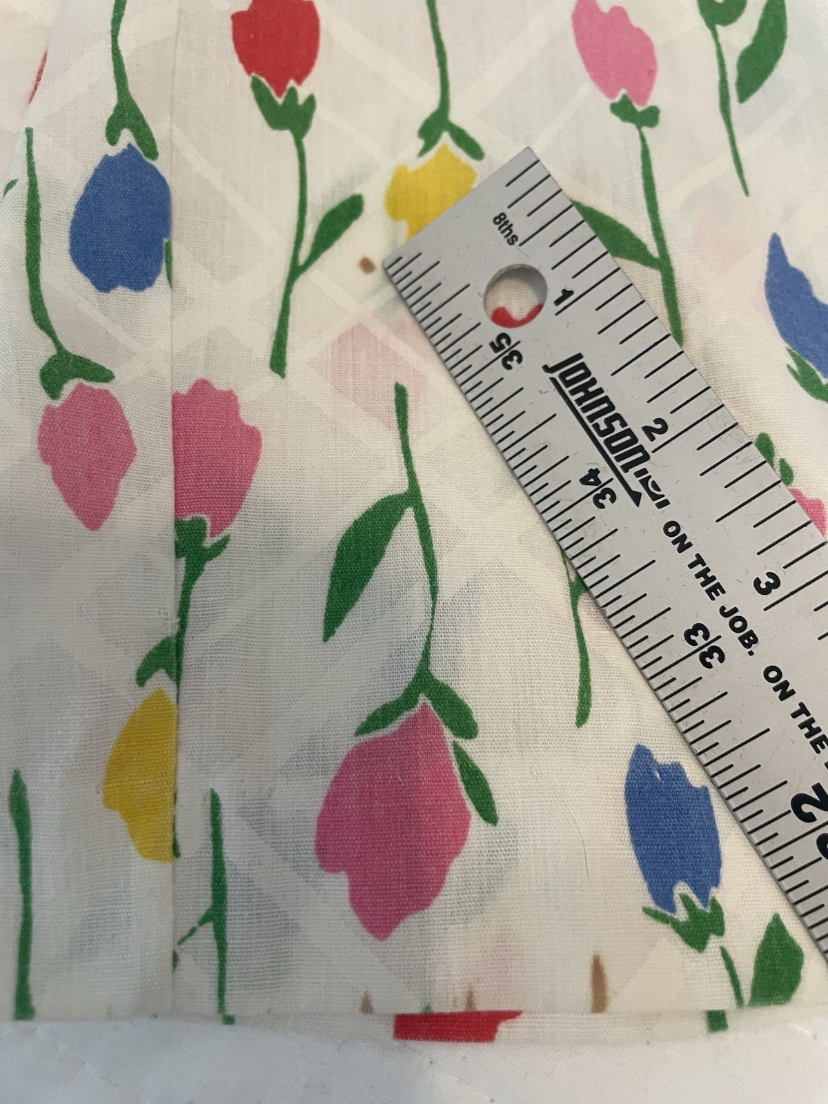 VTG 70s David Brown Saks Fifth Avenue White Floral 1/4 Zip House lounge Dress