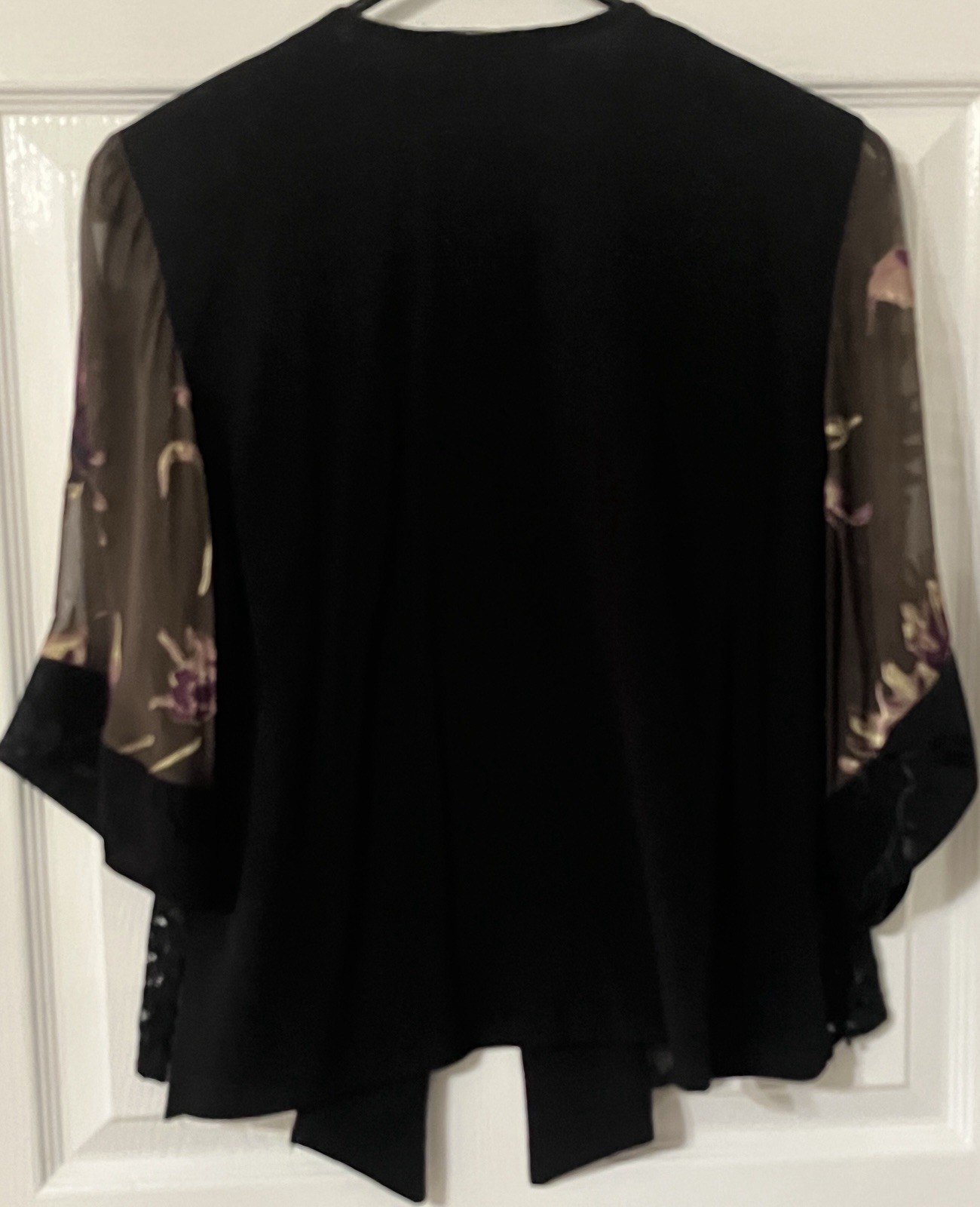 Vintage SA2 Spencer Alexa Mixed Media Kimono Jacket P-M. “Art To Wear” Stunning