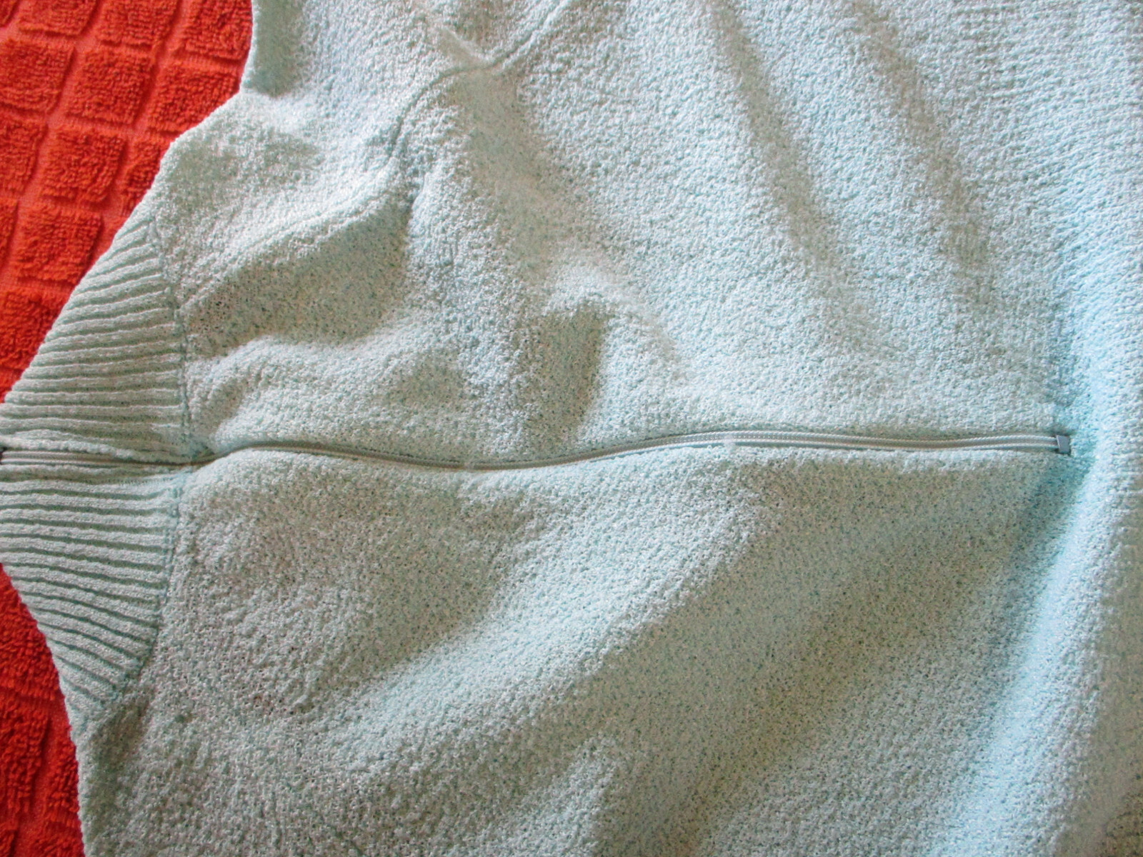 Talbott Travler Full Fashioned Dacron Polyester Dress Stretch Knit -S 8 Aqua VTG
