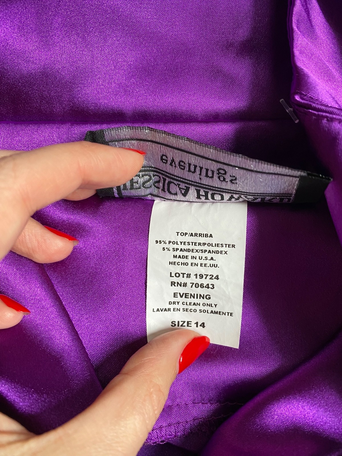 Vintage 1990s Purple Satin Rosette Blouse Going Out Fairy Boho Size 14