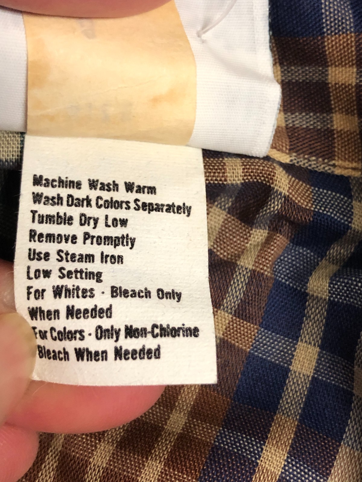 Vintage Russ Togs Plaid Button Down Top Deadstock Size 8 Shirt ILGWU USA