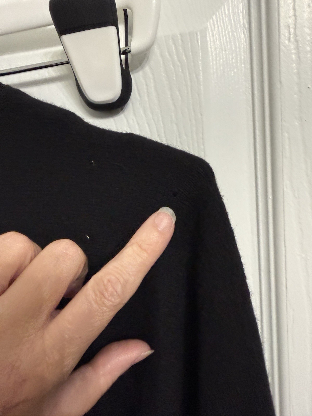 Vintage Angora Lambswool Peacock Beaded Sweater Black Sequin Hong Kong S