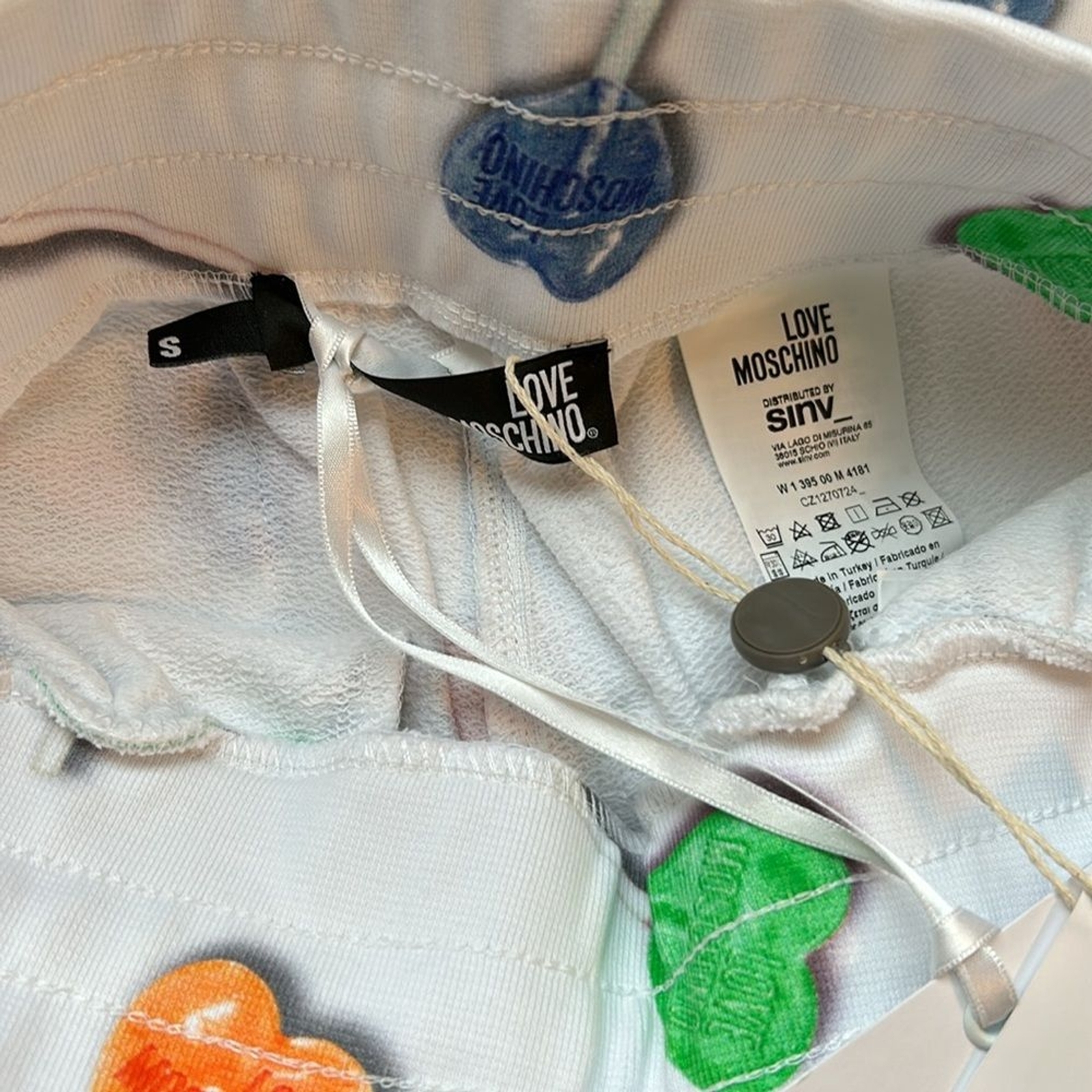 NWT 🍭 LOVE MOSCHINO | Lollipop Drawstring Sweatpants | US Small 🍭