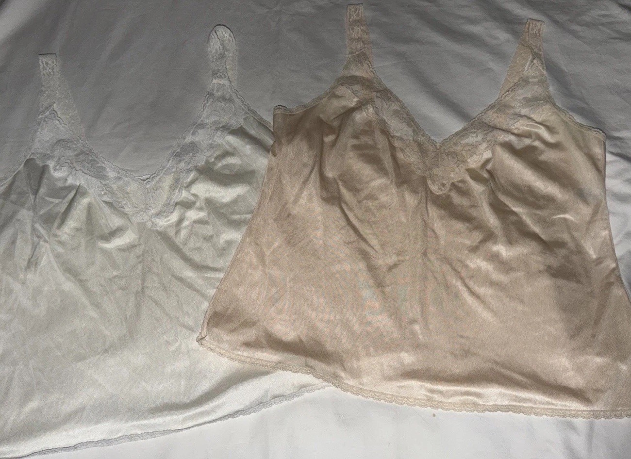 Maidenform Something Special Lace Top Camisoles, Size 40, Lot Of 2, Made in USA