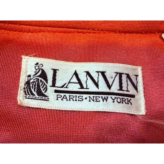 Lanvin Paris NY Vintage 70s Belted Midi Shirt Dress Size 14 Mauve Pink