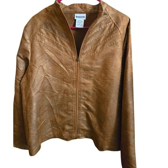 BonWorth Vintage Size Large faux leather jacket