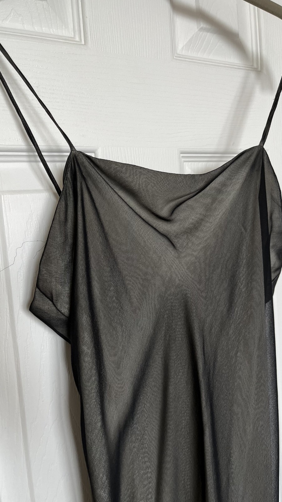 Vintage 1990s Narciso Rodriguez Sample Slip Dress Feather Hem (No Label)