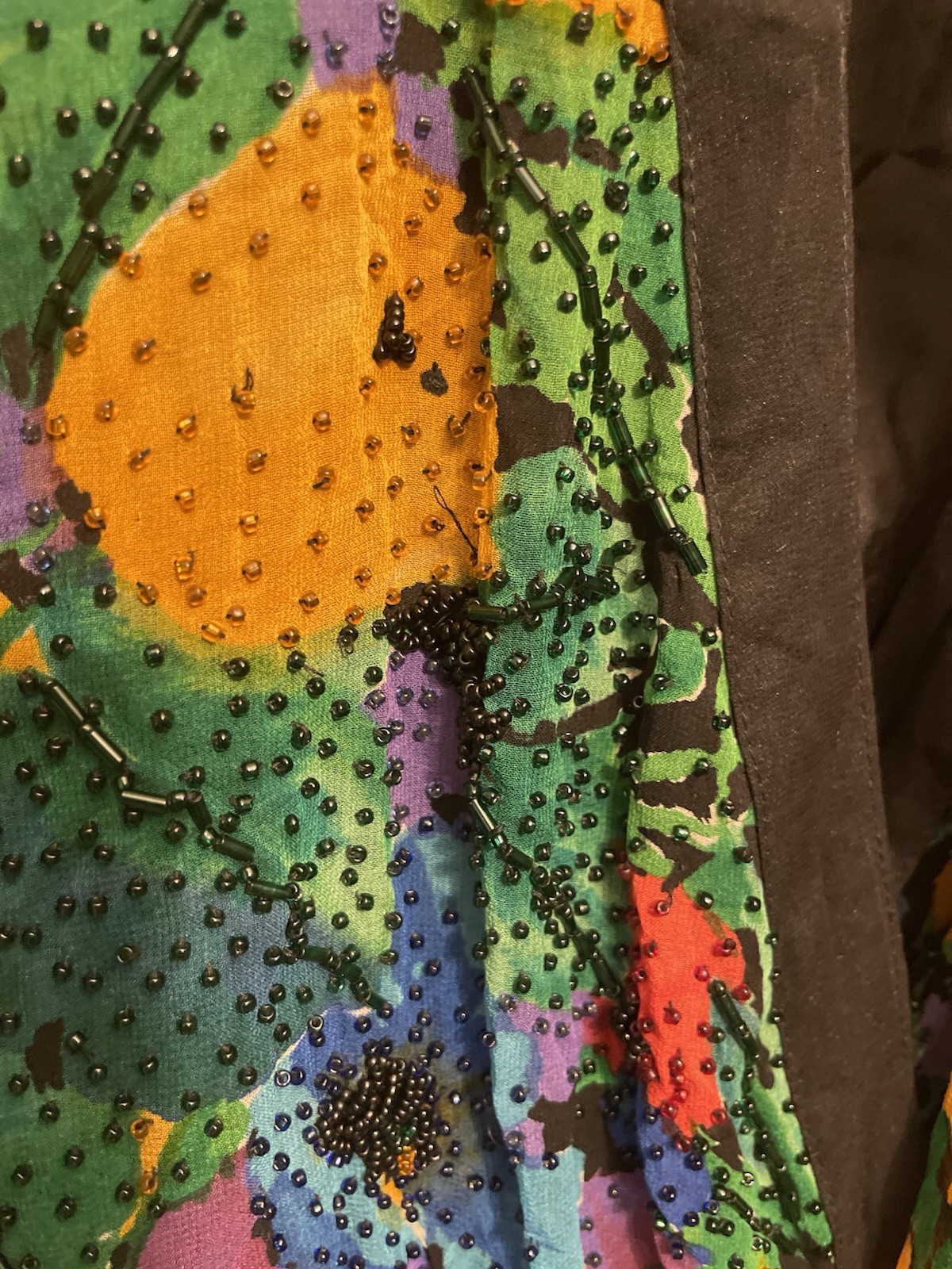 Diane Freis VTG Silk Blouse & Scarf