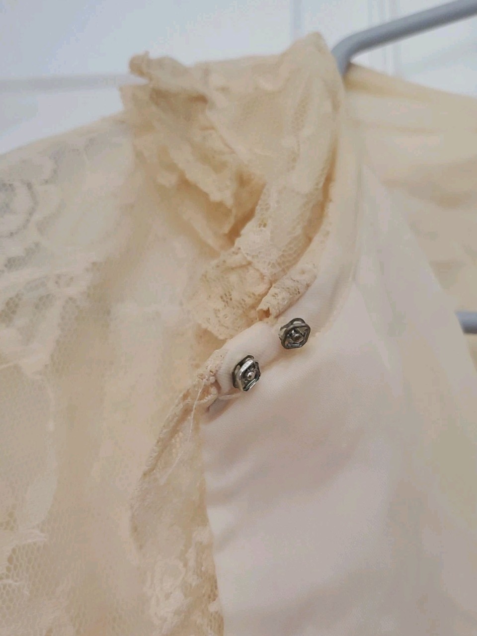 1940s Odette Barsa Vintage Bed Jacket Pink Full Lace Lined 19&Prime; Pit to Pit