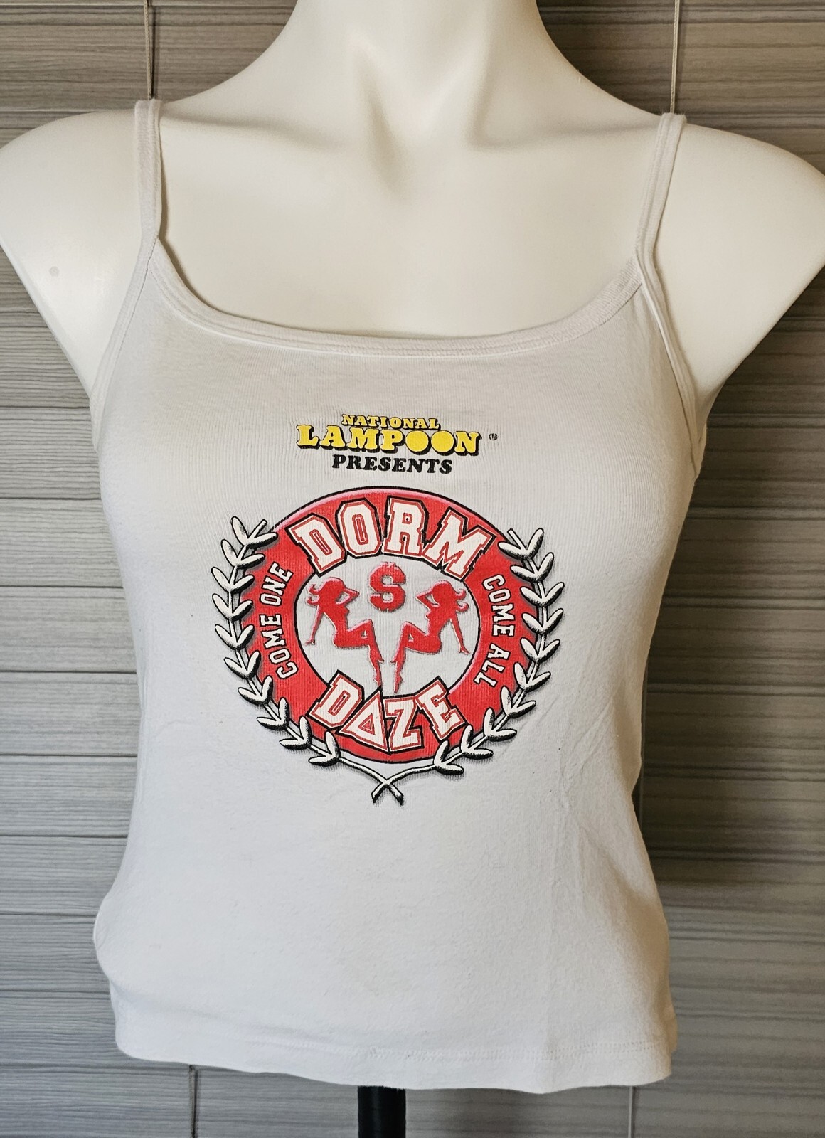 Rare 2003 National Lampoon DORM DAZE Promo Tank Top OS American Apparel Y2K Vtg