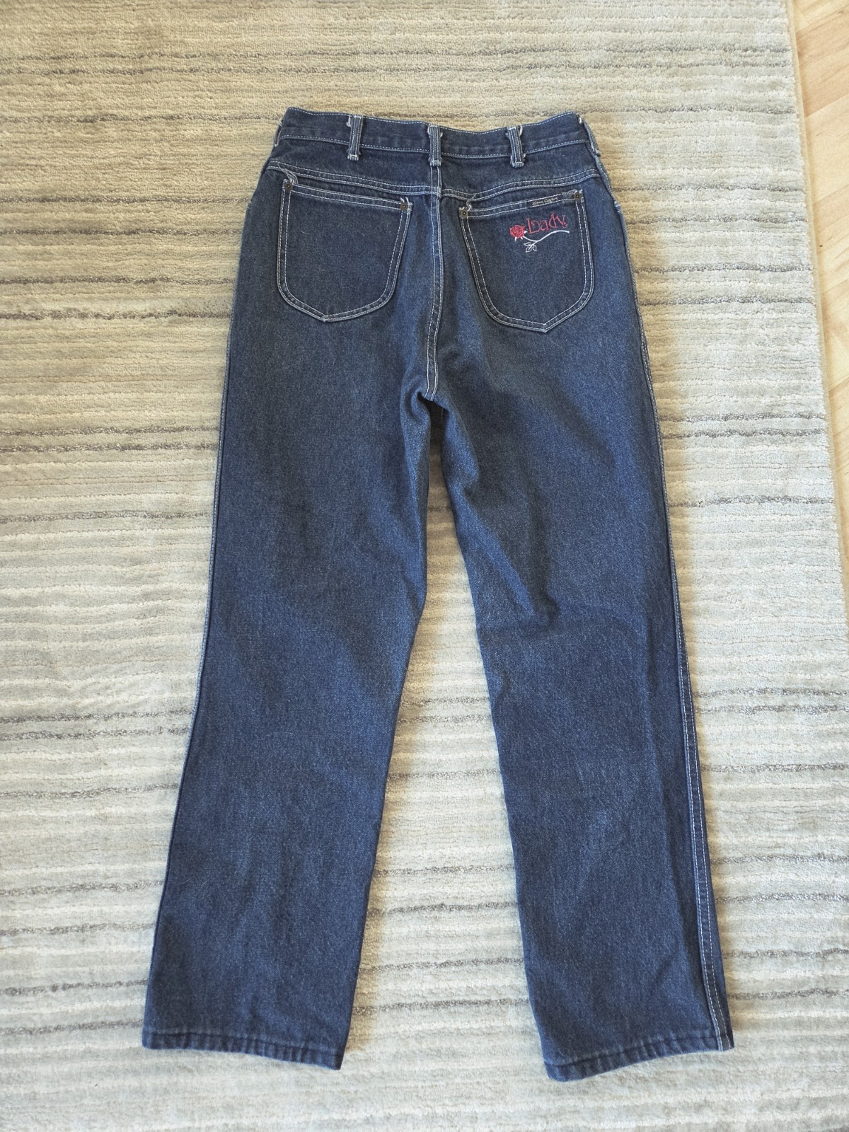 Vintage KENNY ROGERS Denim Jeans 70s 80s Original High Rise Size 14 Baggy Mint!