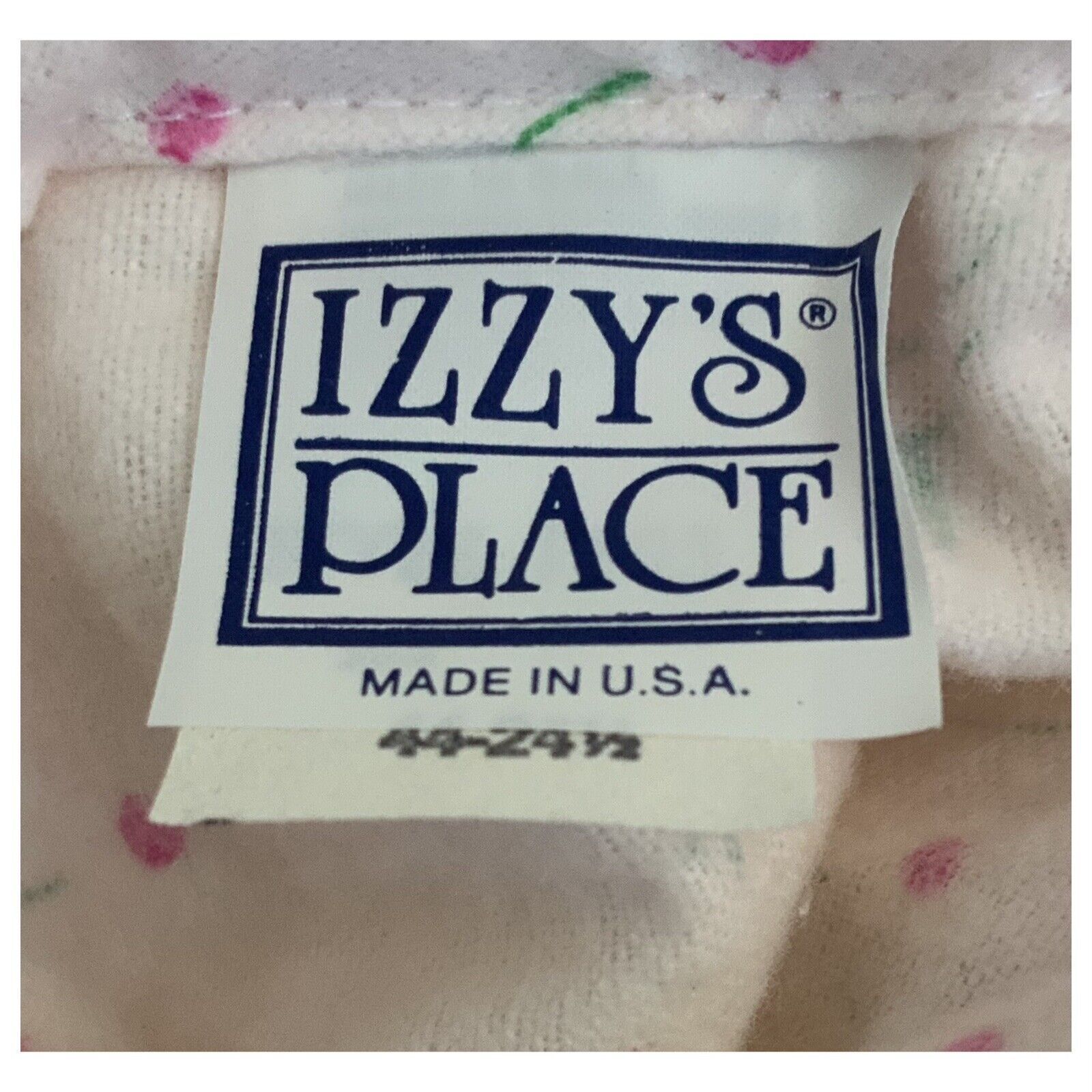 Vtg Izzy&rsquo;s Place Womens Robe/ Housecoat 100% Cotton Pink Floral Sz 44-24½ – NWT