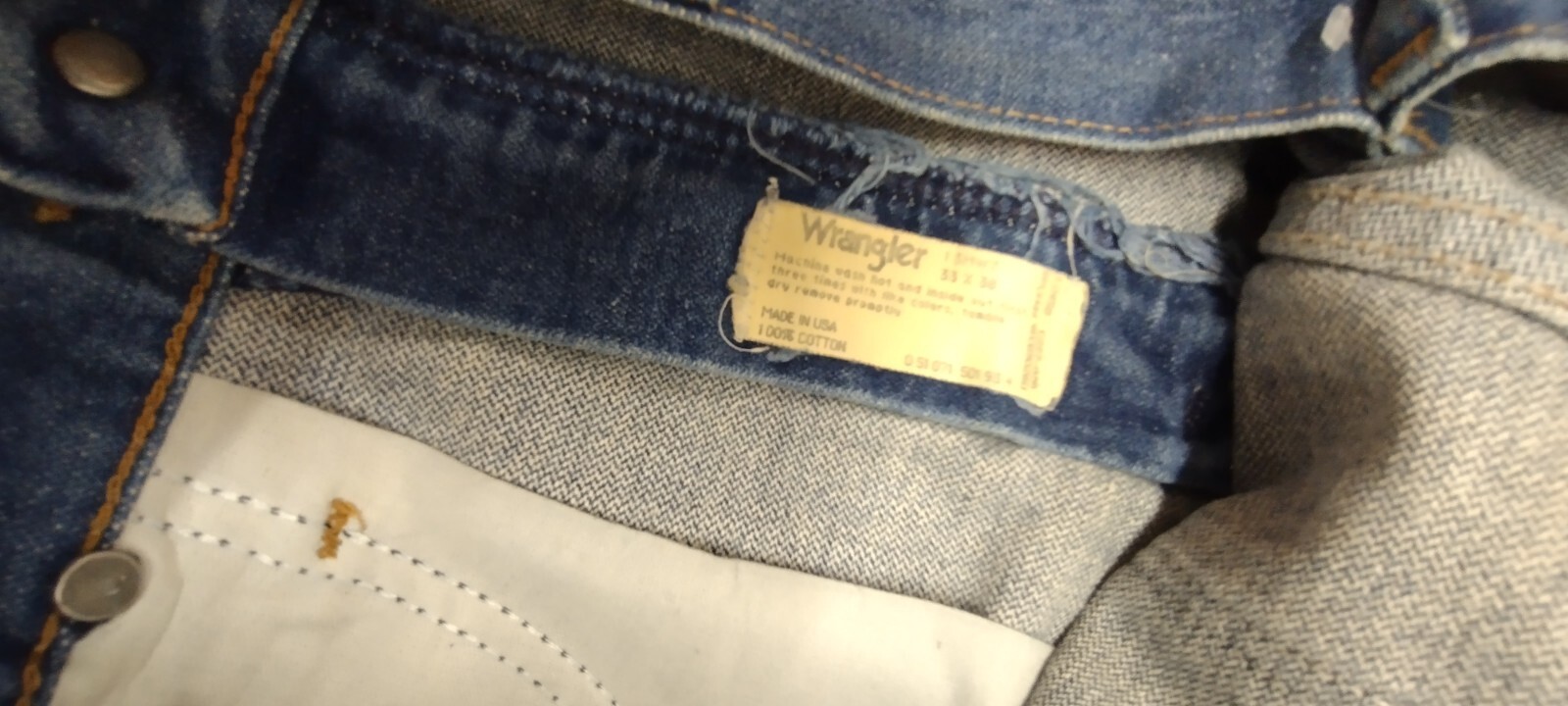 WRANGLER Shorts Denim SUPER SHORT Daisy Dukes Skimpy 30 in waist 1980S