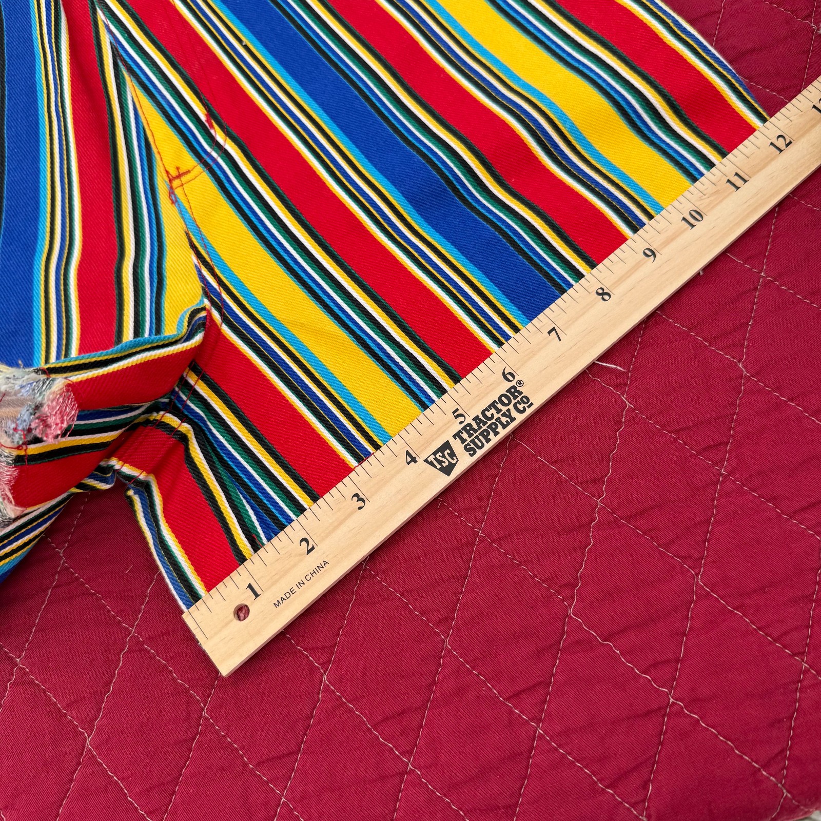 VTG BONJOUR Bold Stripes Le Mode Booty Shorts Super 90s y2k Size 5/6 w Tags