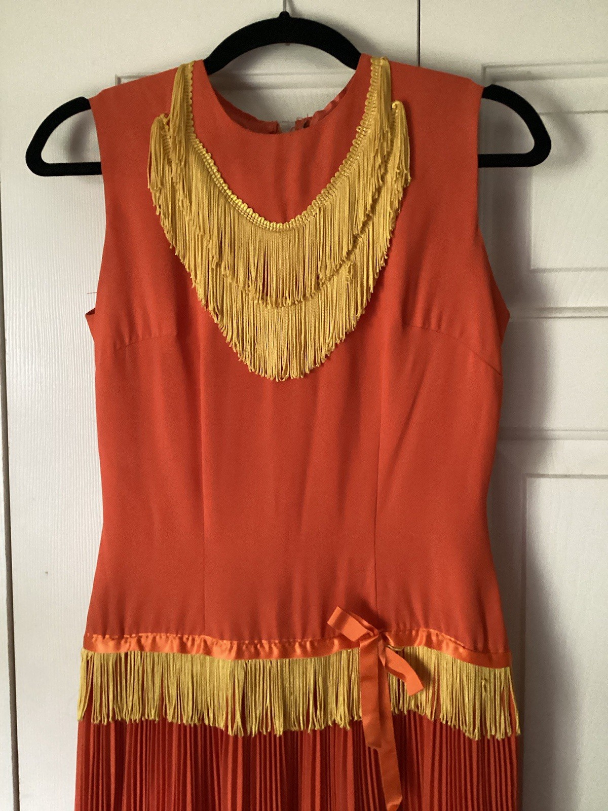 Vintage 1920s Parisian Flapper Performance Dress W/ Fringe