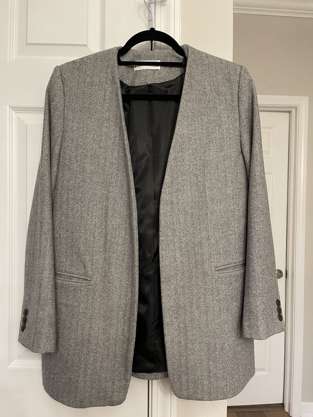 Mango Blended Wool Blazer Women Size XS (new Without Tag)