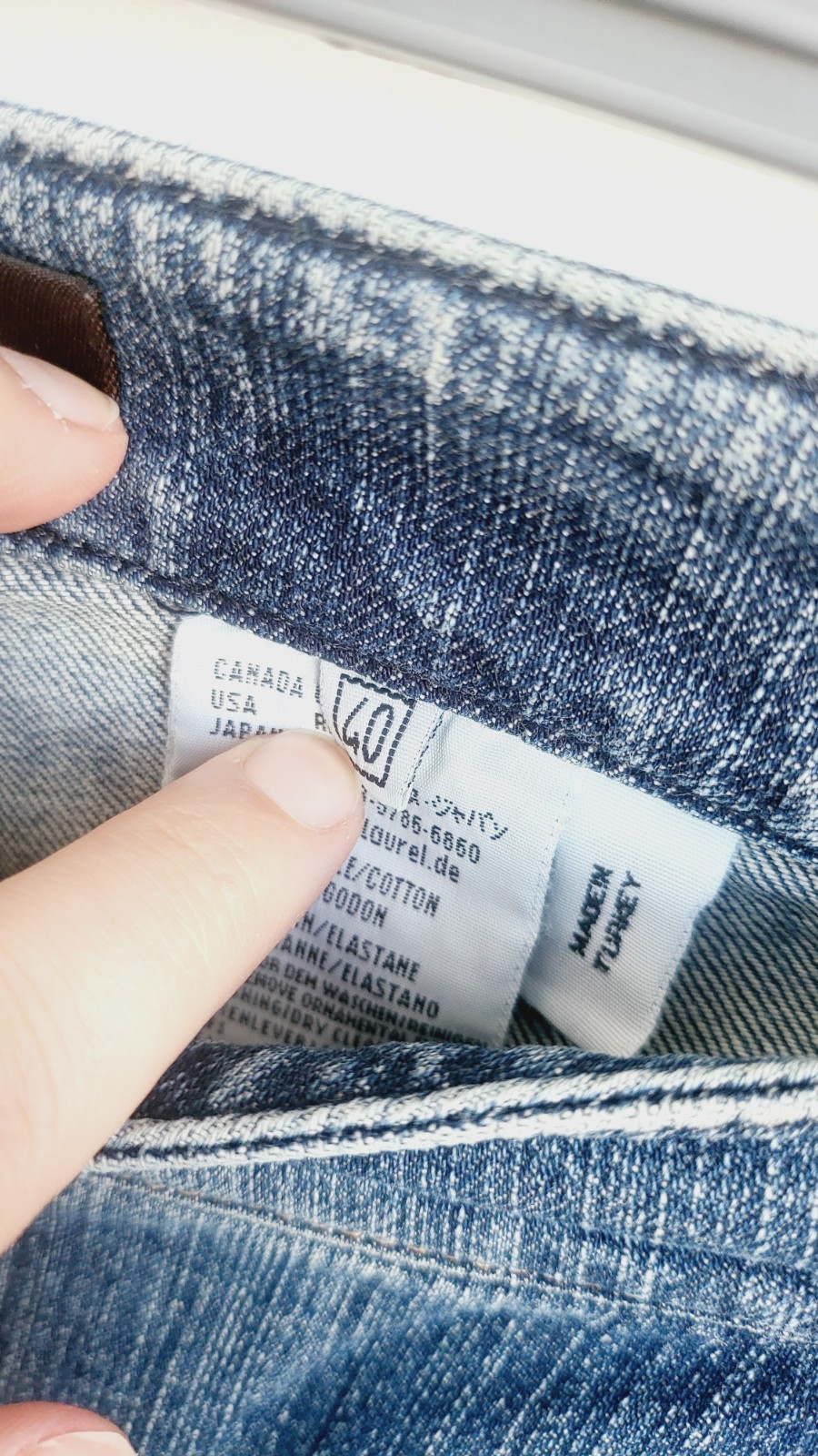 Vintage Laurel Jeans – 90s Designer Denim, Embroidered Logo, Size 40 EU