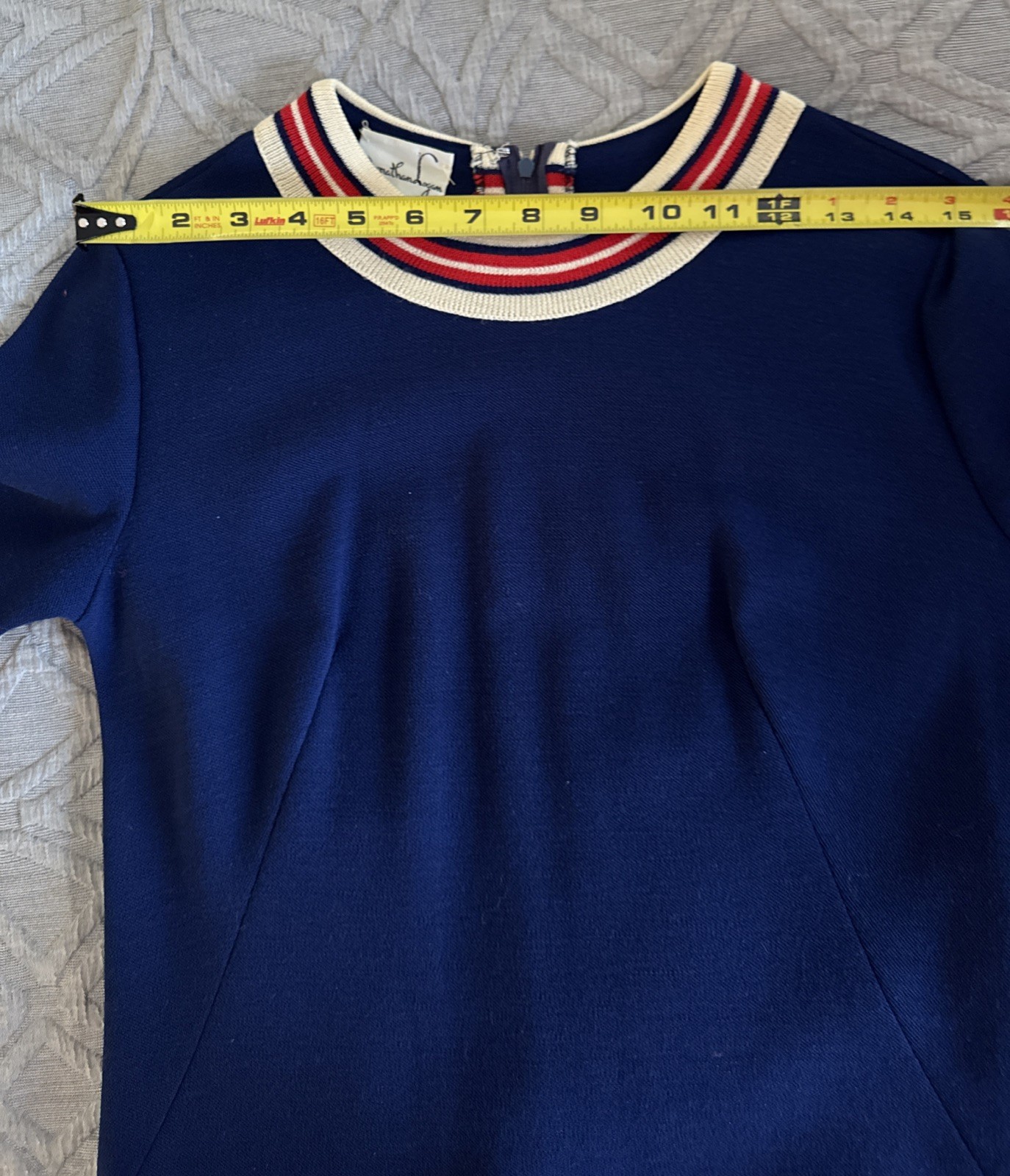 Vtg 60’s JONATHAN LOGAN Mod-Style A-Line Knit Dress Size 9 USA Union Made